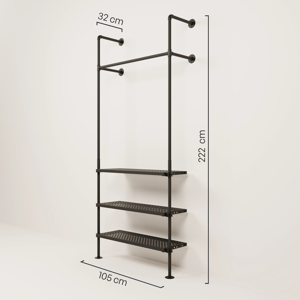 PAMO DESIGN Kleiderstangensystem KIM 1 METAL