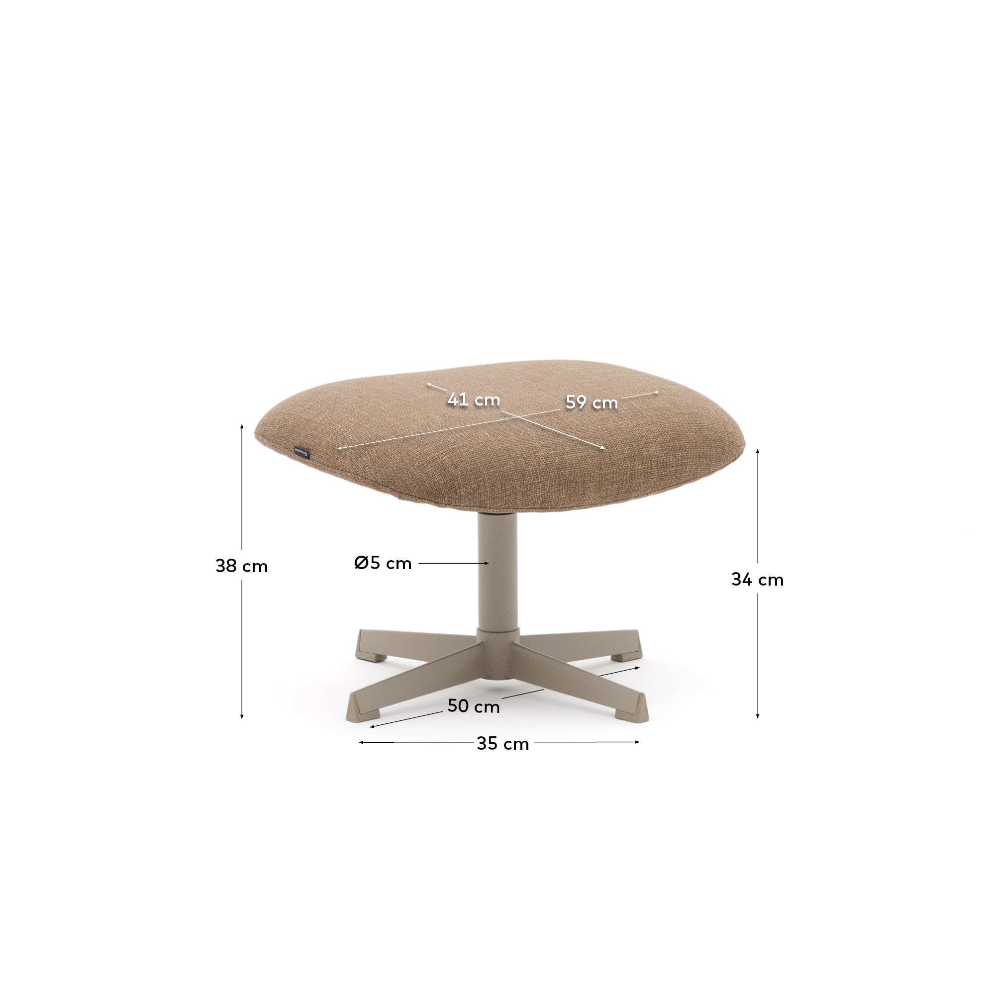 KAVE HOME Tabouret de pied JASPE