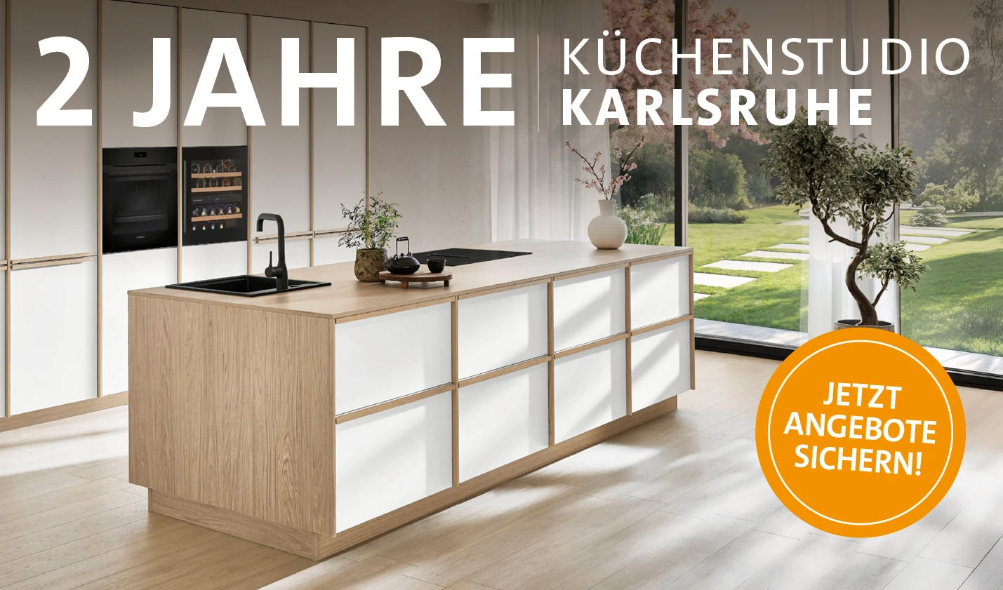 Feiern Sie mit uns 2 Jahre Küchenstudio Karlsruhe!