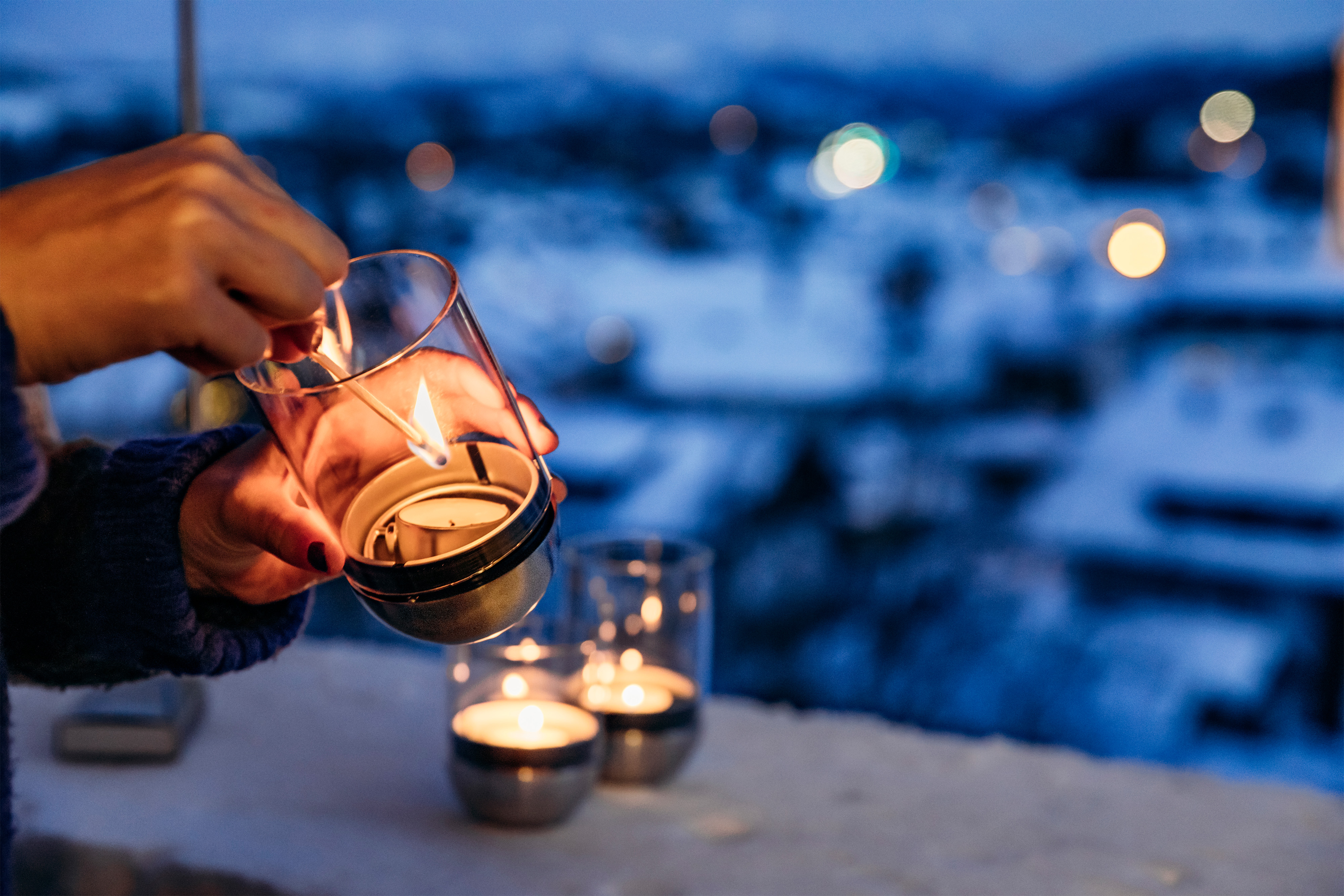 HÖFATS Windlicht GRAVITY CANDLE