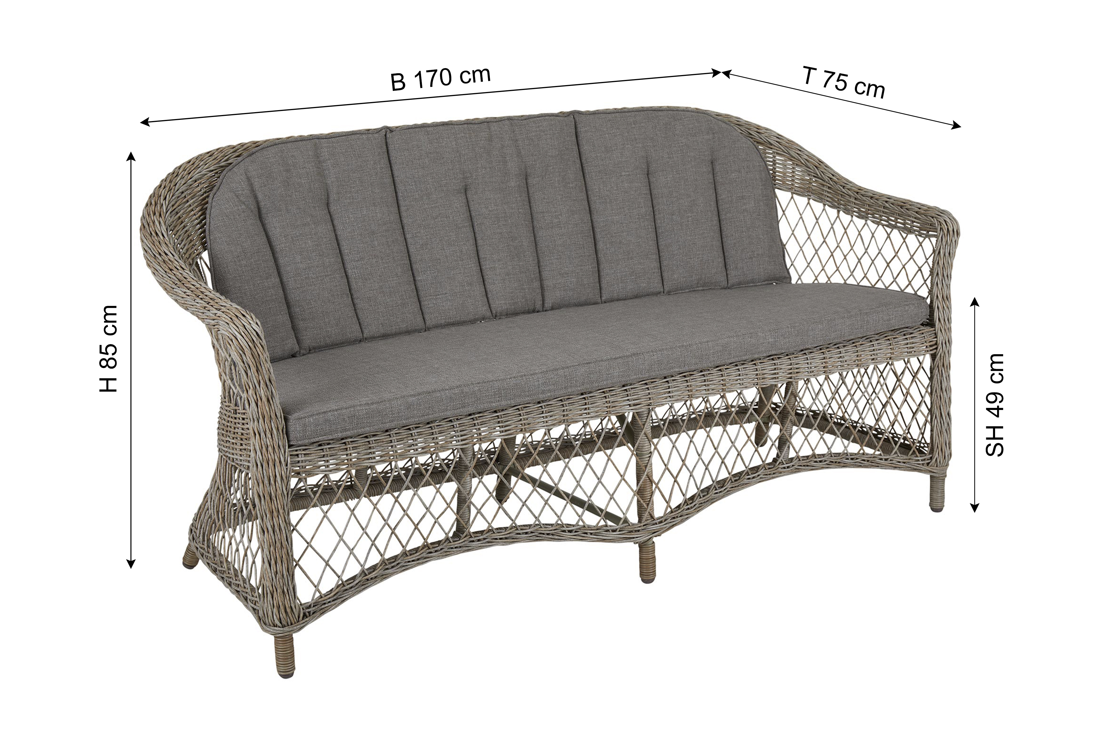 BRAFAB Gartensofa KAMOMILL