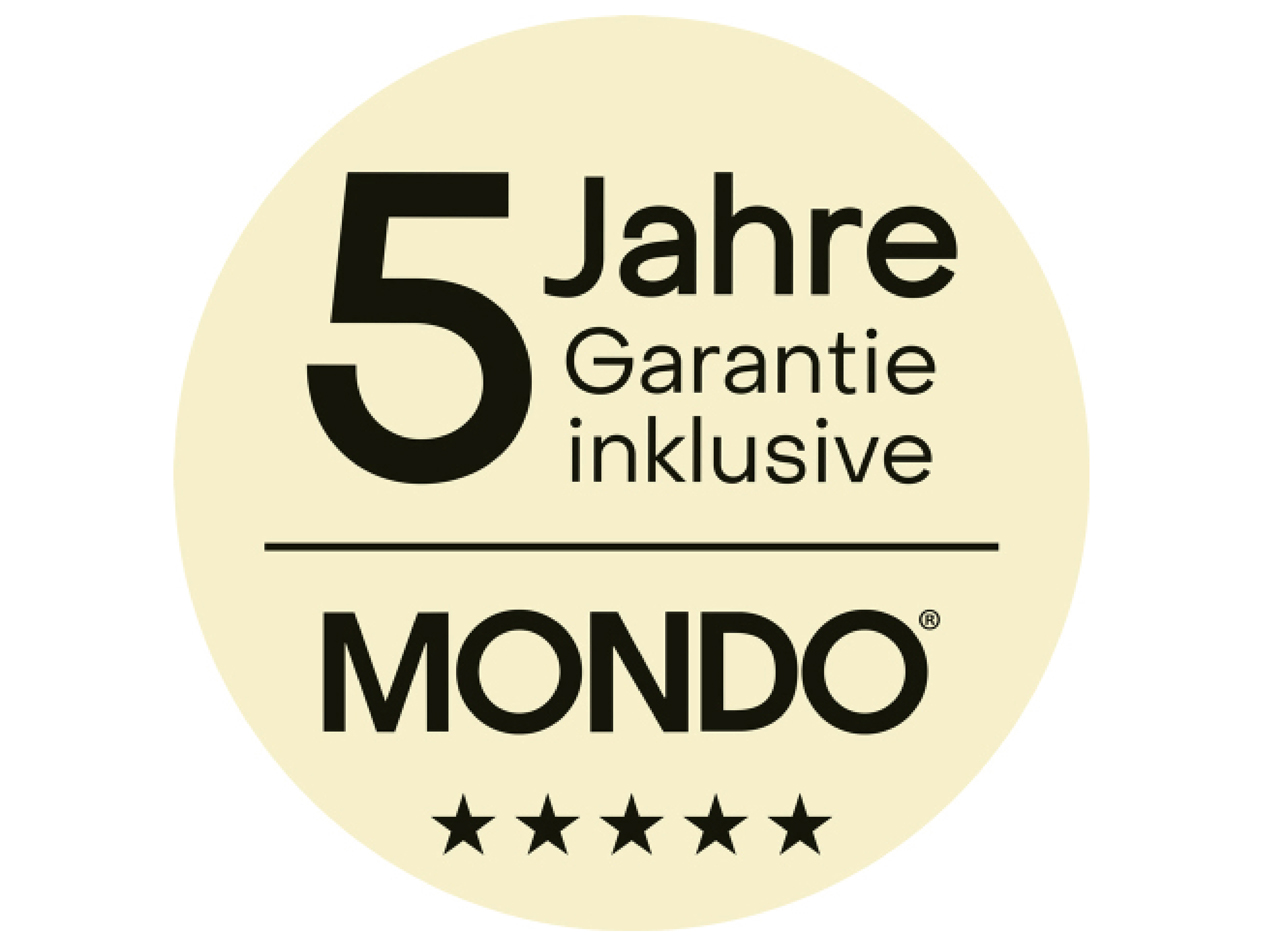 5 Jahre MONDO Garantie