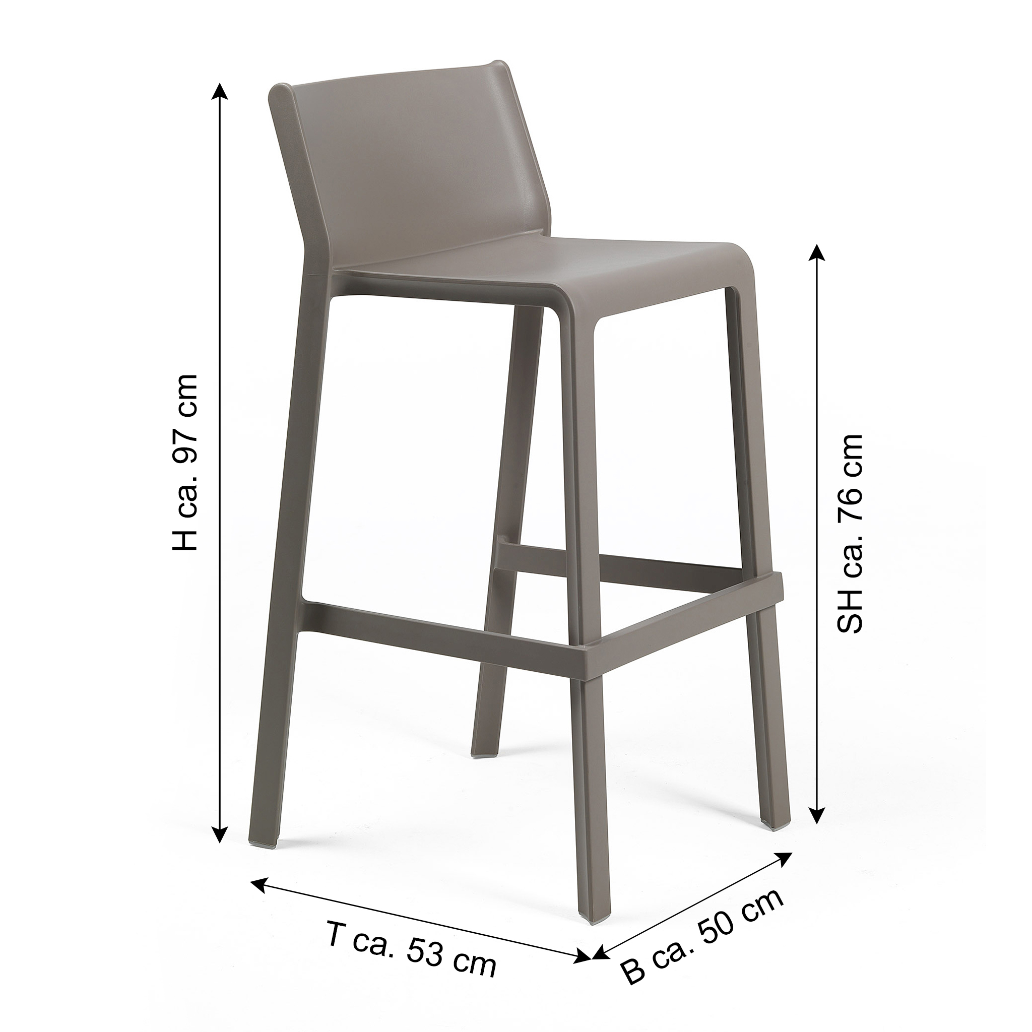 Nardi Bar Stool Outdoor TRILL