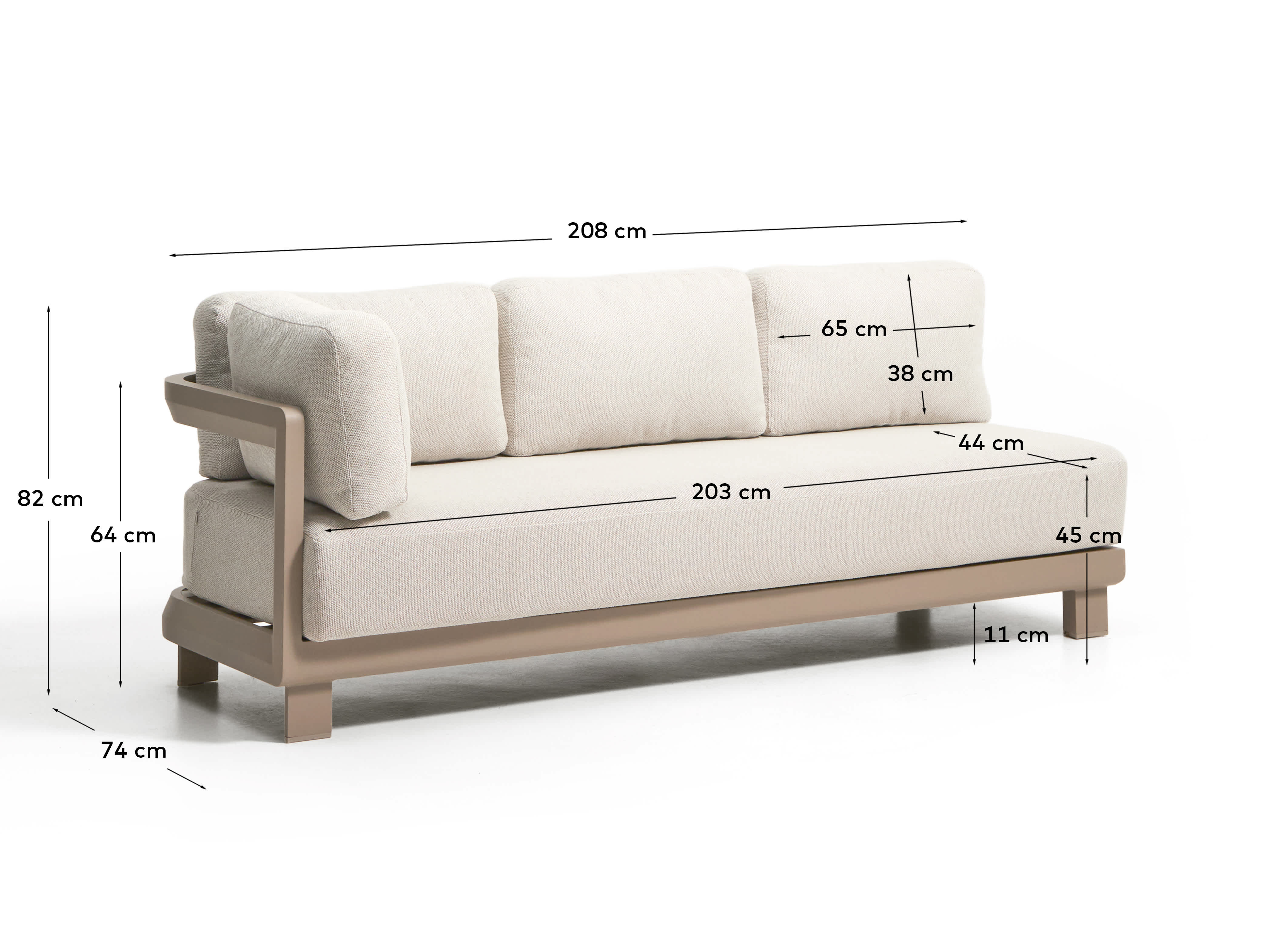 Canapé de jardin NERANO de Kave Home