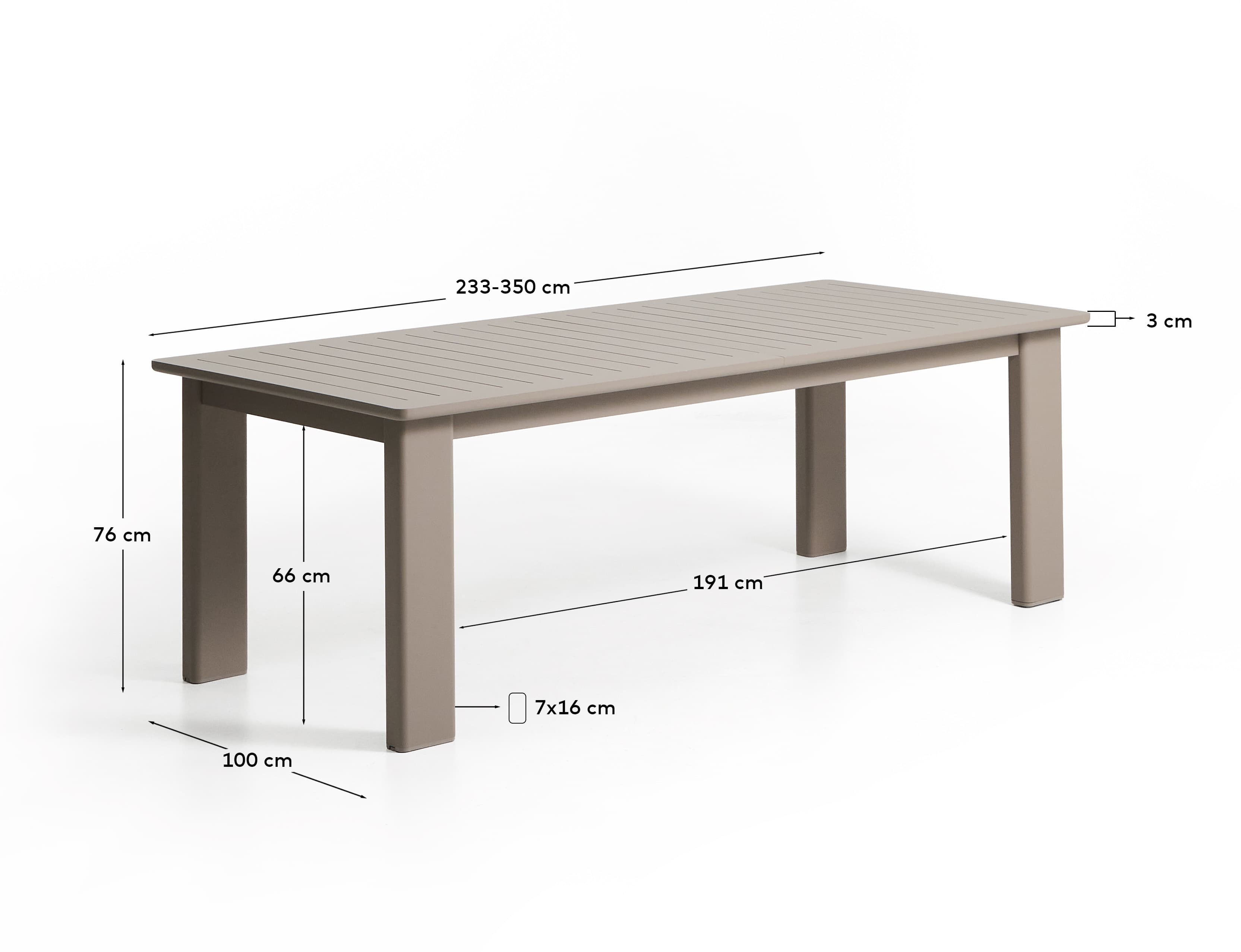 KAVE HOME Gartentisch LIVORNO
