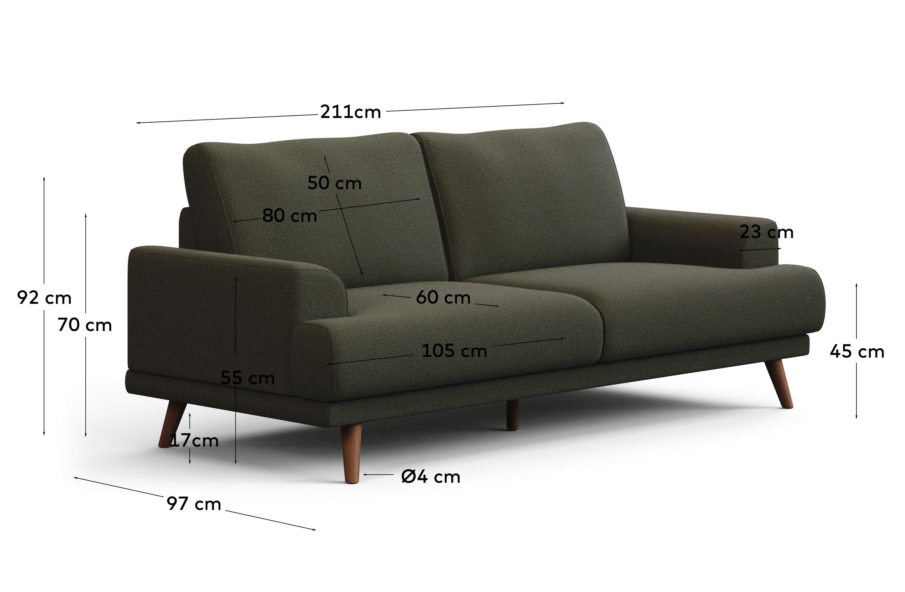 KAVE HOME Sofa KARIN
