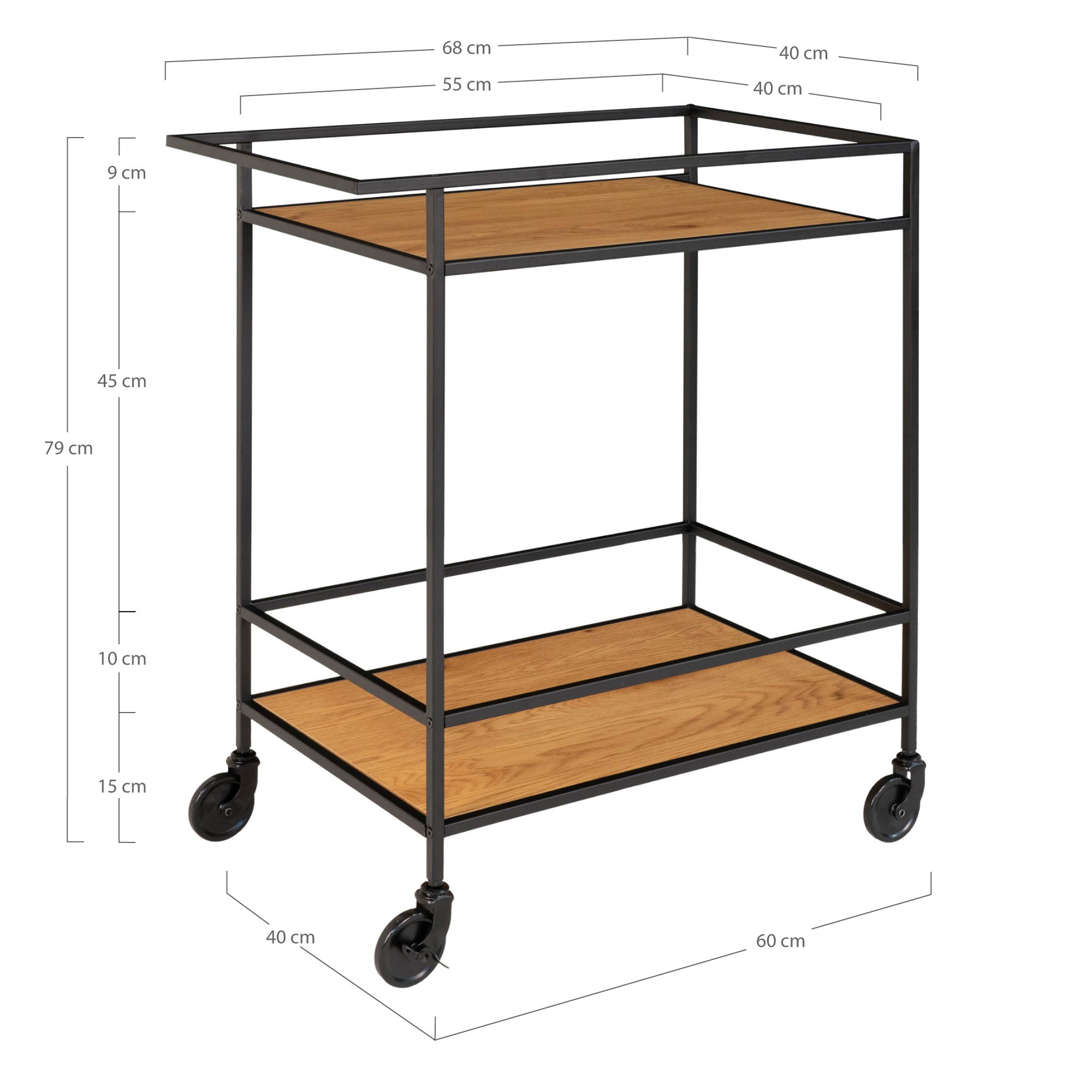 HOUSE NORDIC Vita bar trolley HOUSE NORDIC Vita bar trolley