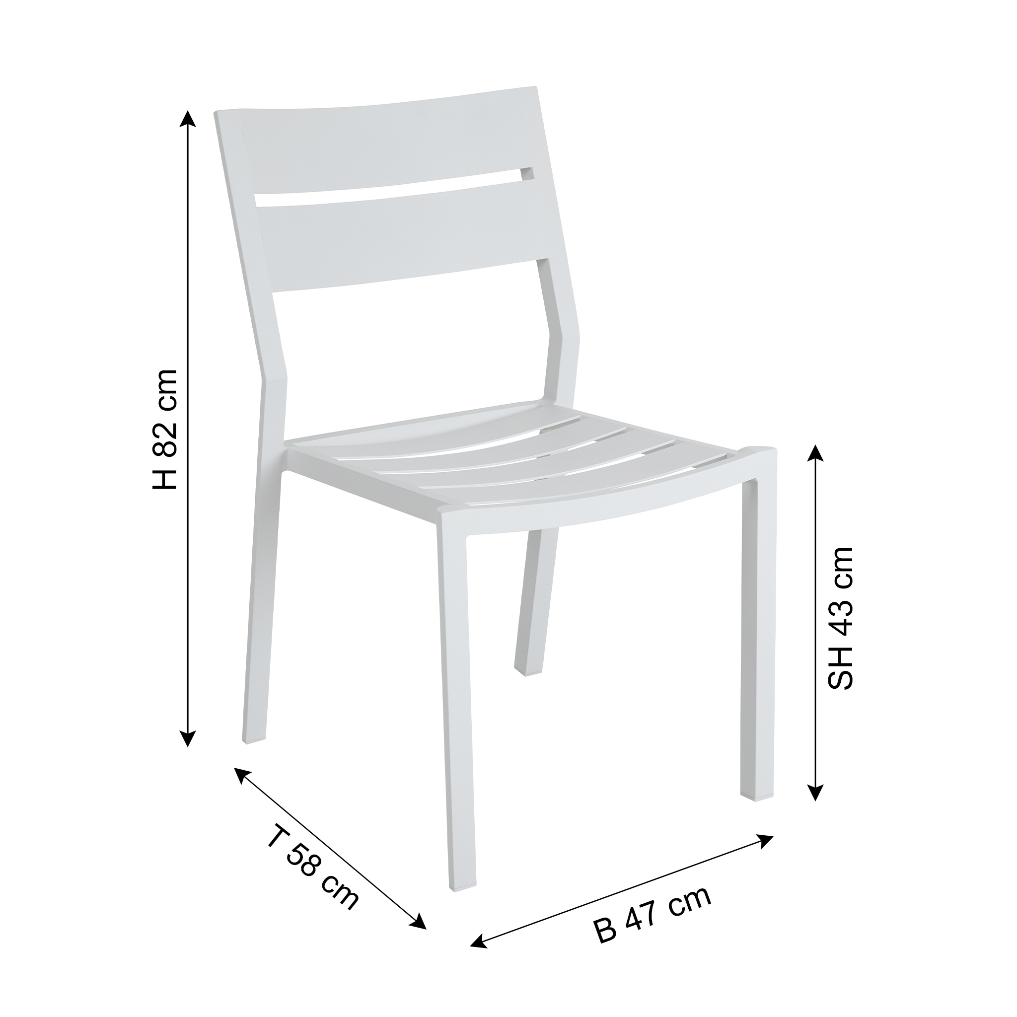 BRAFAB Chaise de jardin DELIA