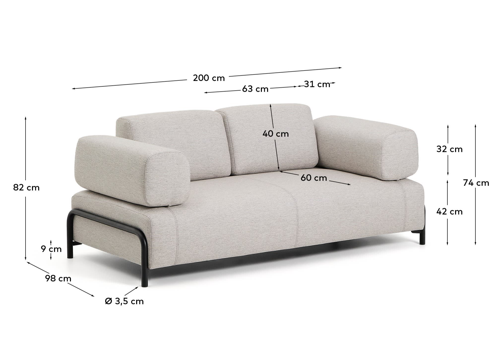 KAVE HOME Sofa COMPO