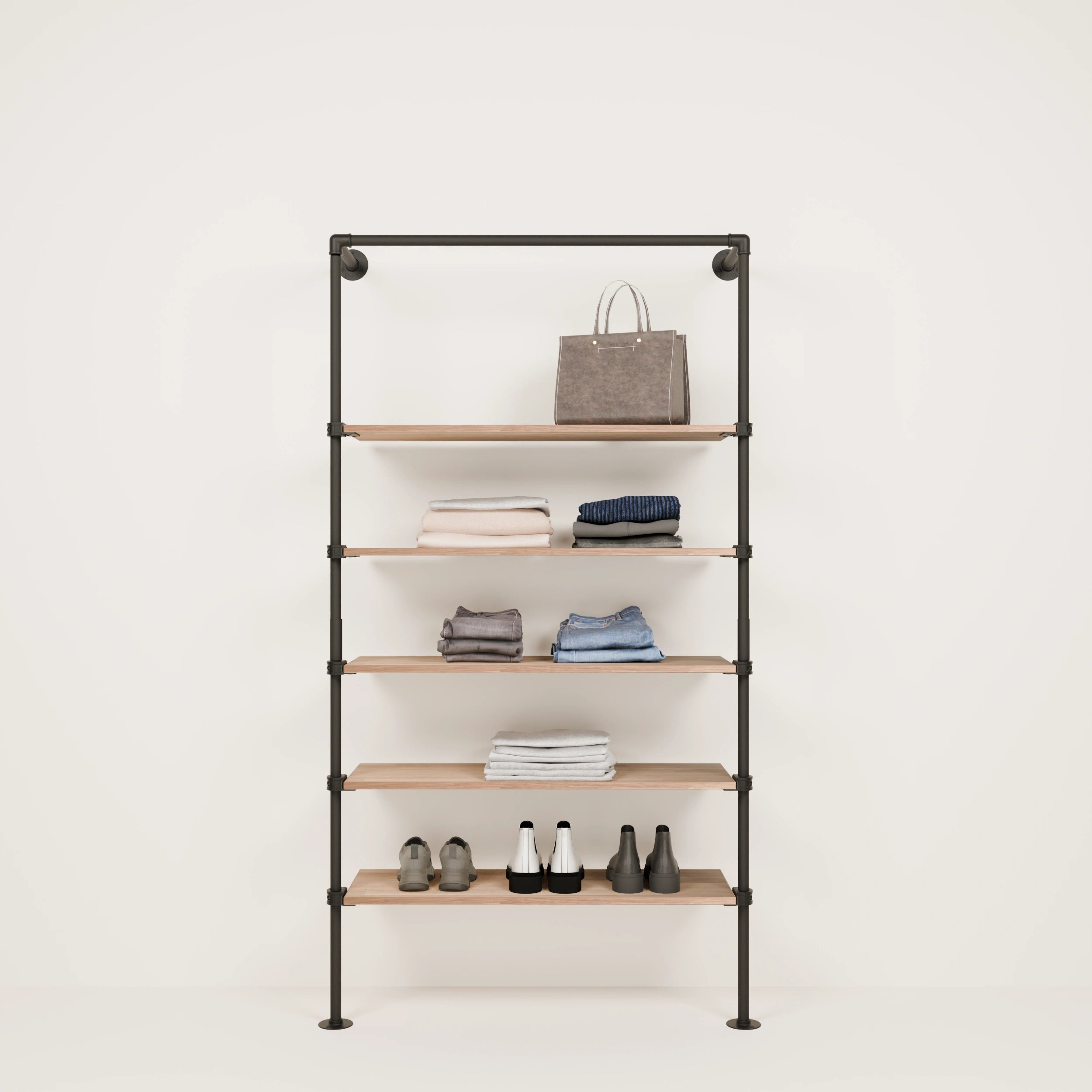 PAMO TIM 1 OAK clothes rail system