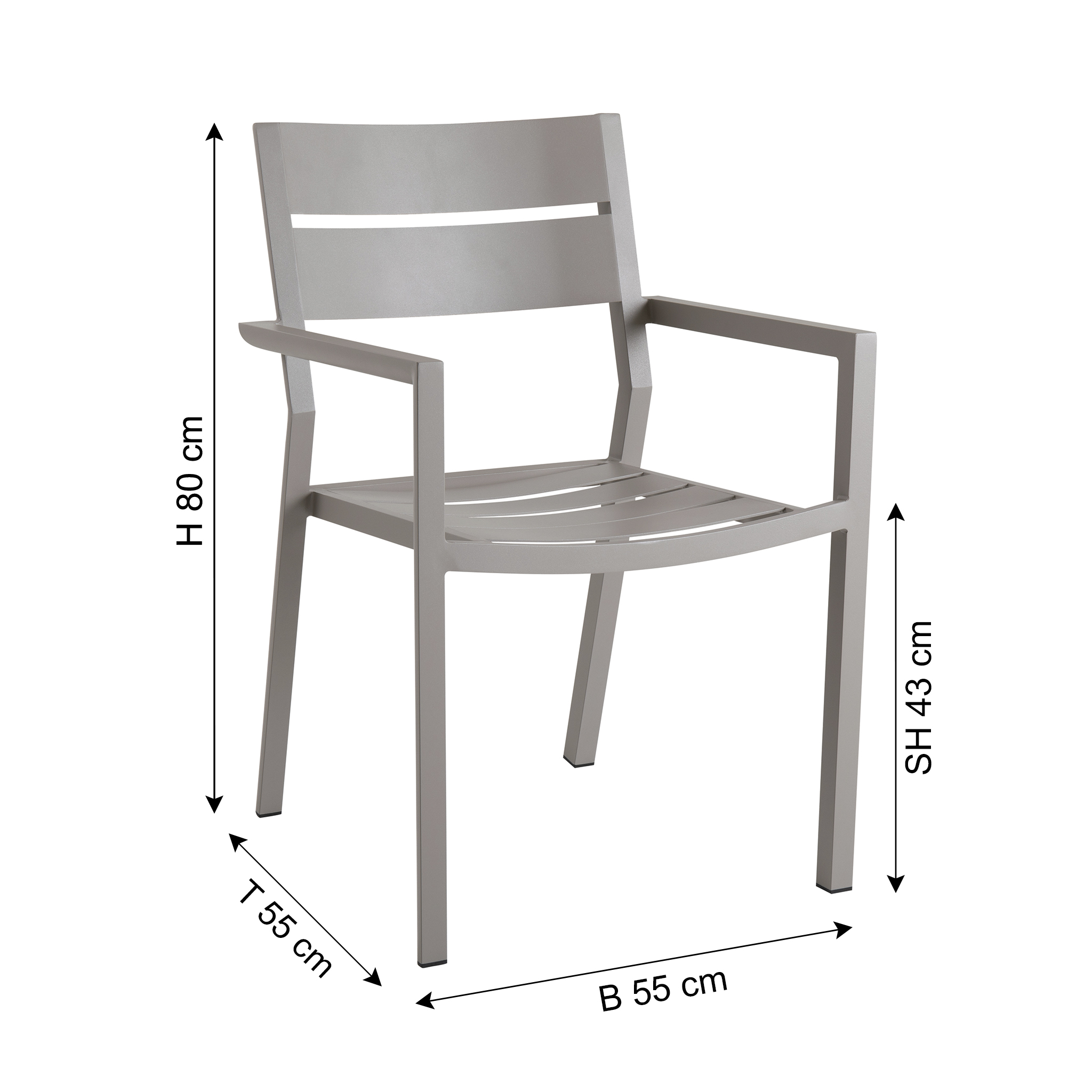 BRAFAB Chaise de jardin DELIA