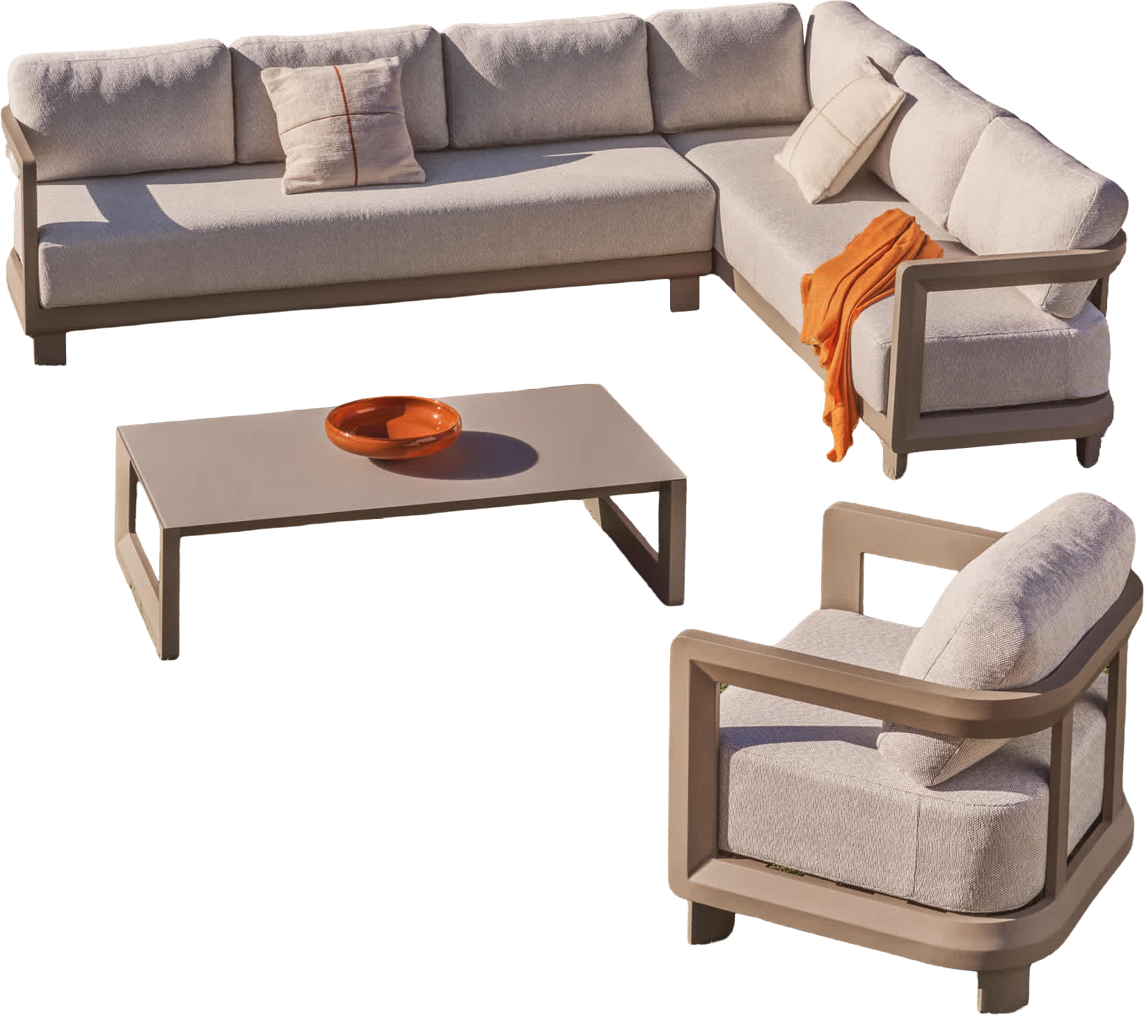 KAVE HOME Ensemble salon de jardin NERANO