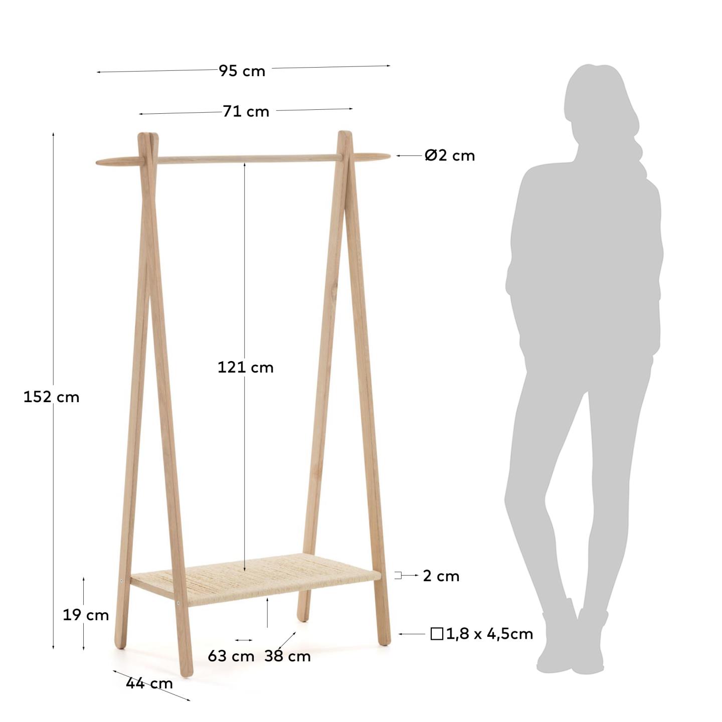 KAVE HOME Kleiderständer NATANE KAVE HOME Kleiderständer NATANE