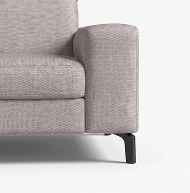 Cristallo-Sessel Fu&szlig;ausf&uuml;hrung Metall Black
