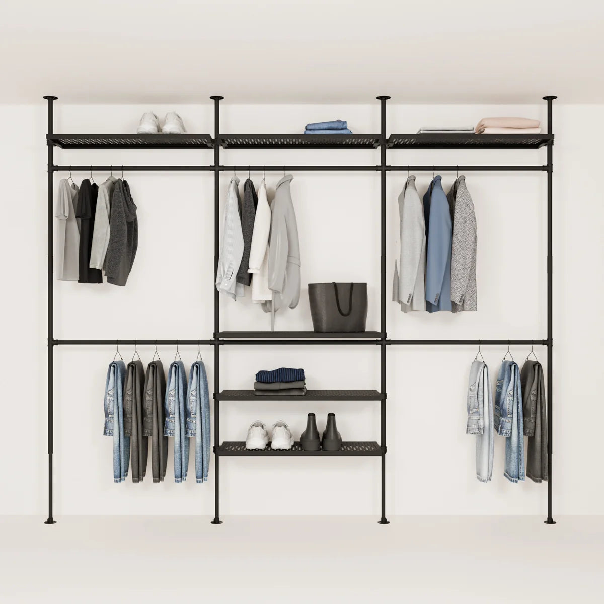 PAMO Kleiderstangensystem LOFT 3 METAL