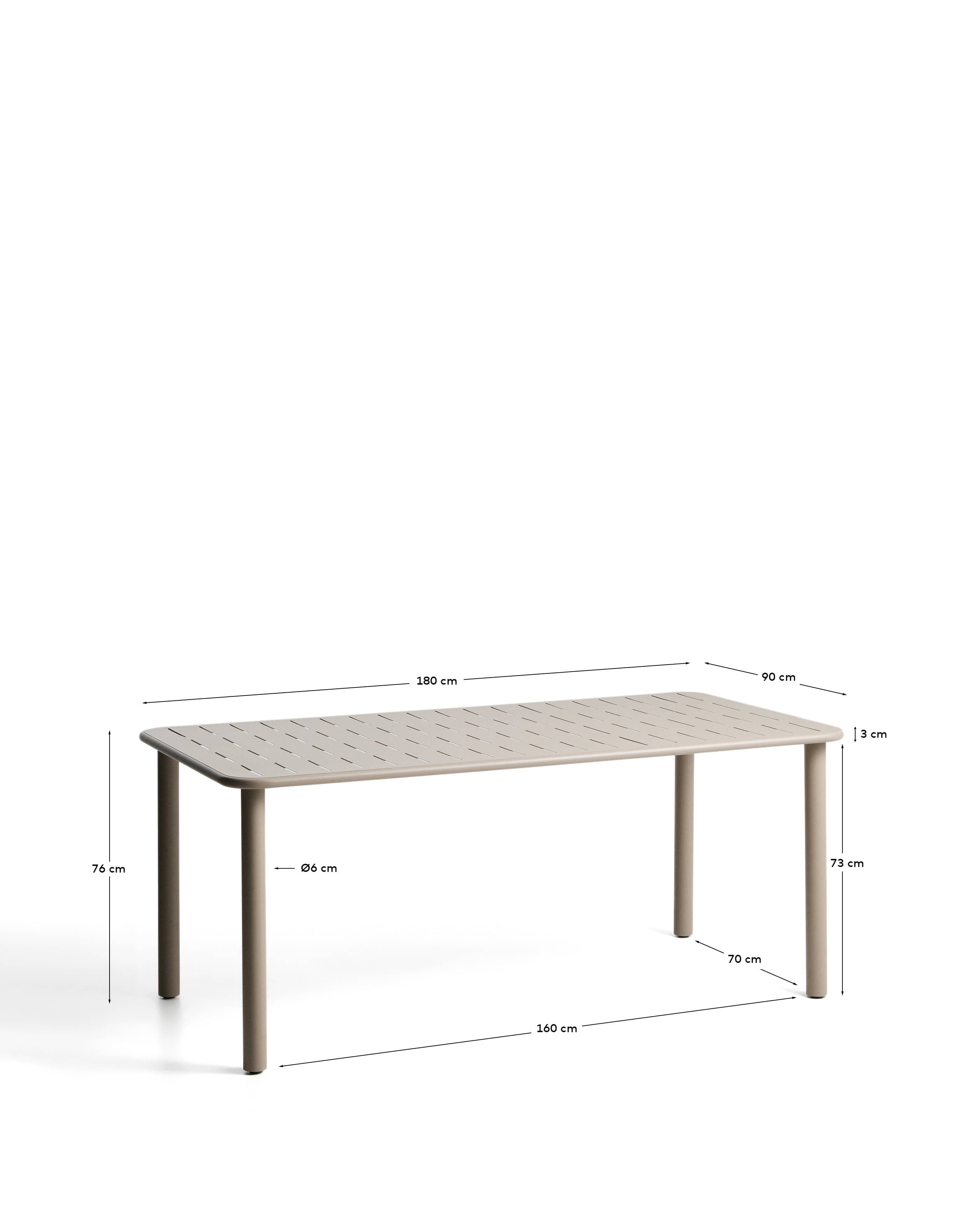 Kave Home Table de jardin BRAI