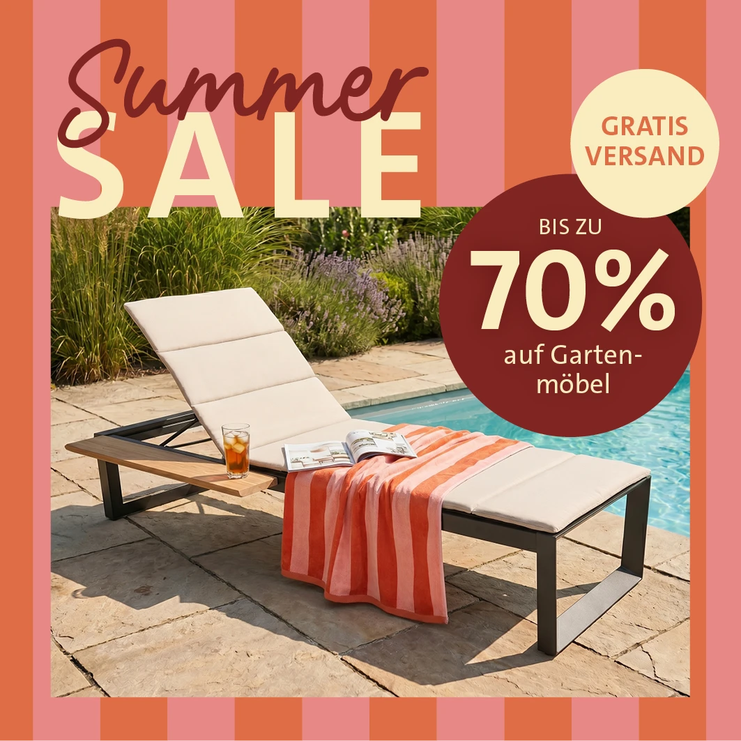 Summer Sale – Bis zu 70 % auf Gartenmöbel