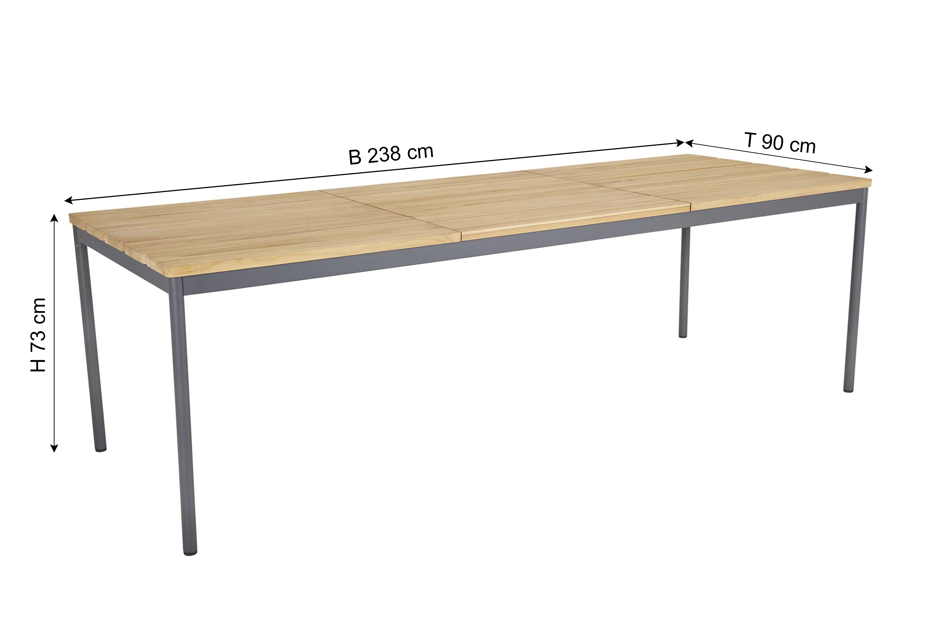 BRAFAB Gartentisch NOX