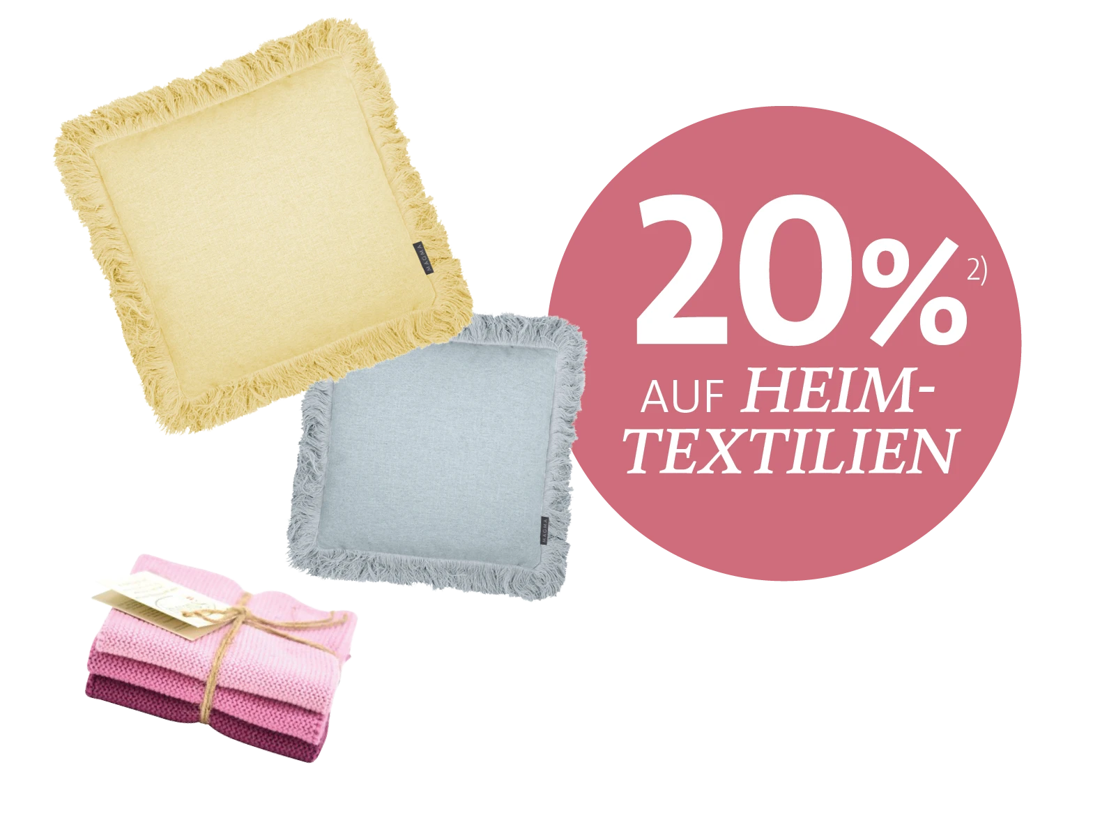Summer Sale – 20% auf Heimtextilien!