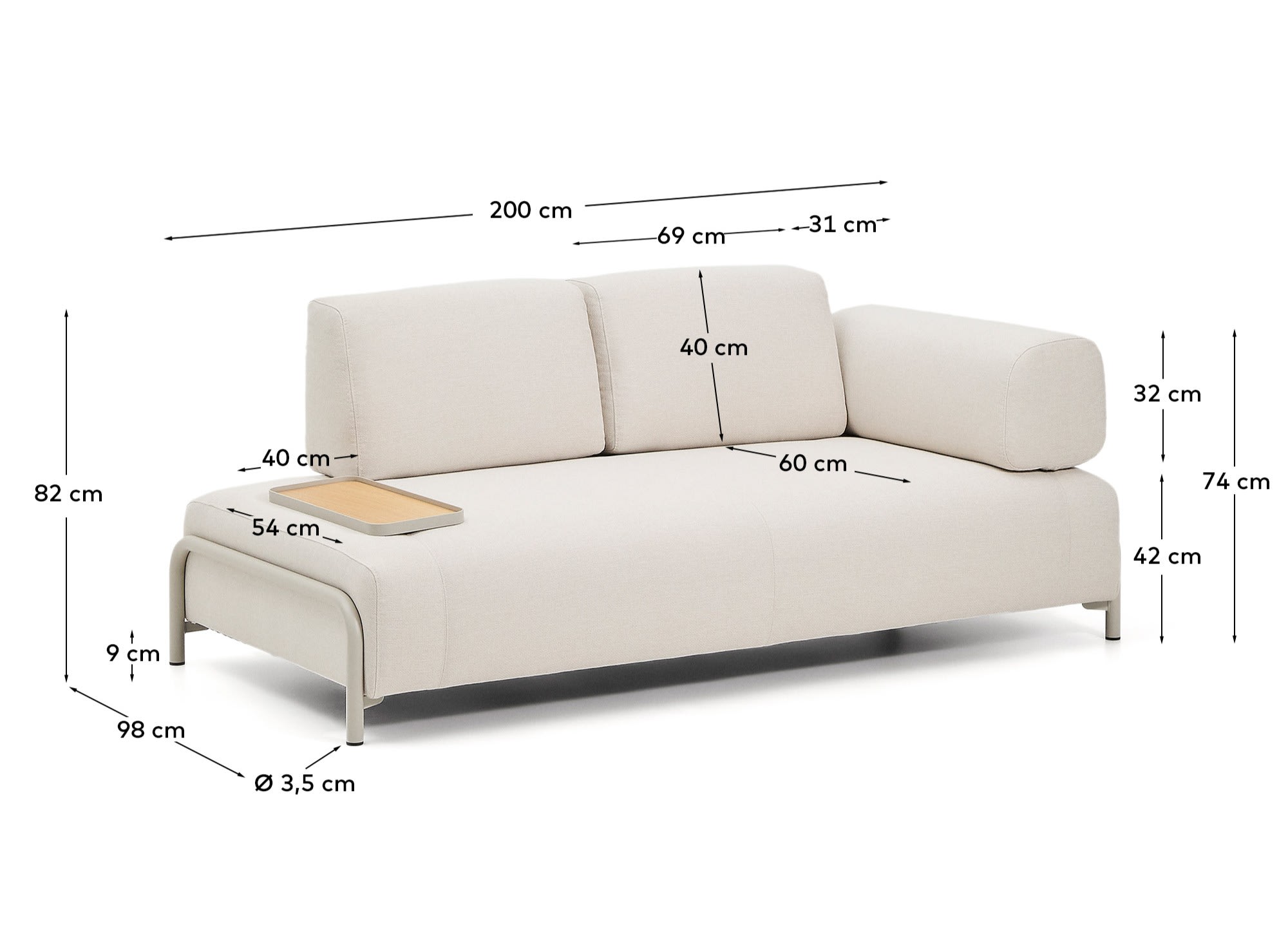 KAVE HOME Sofa COMPO