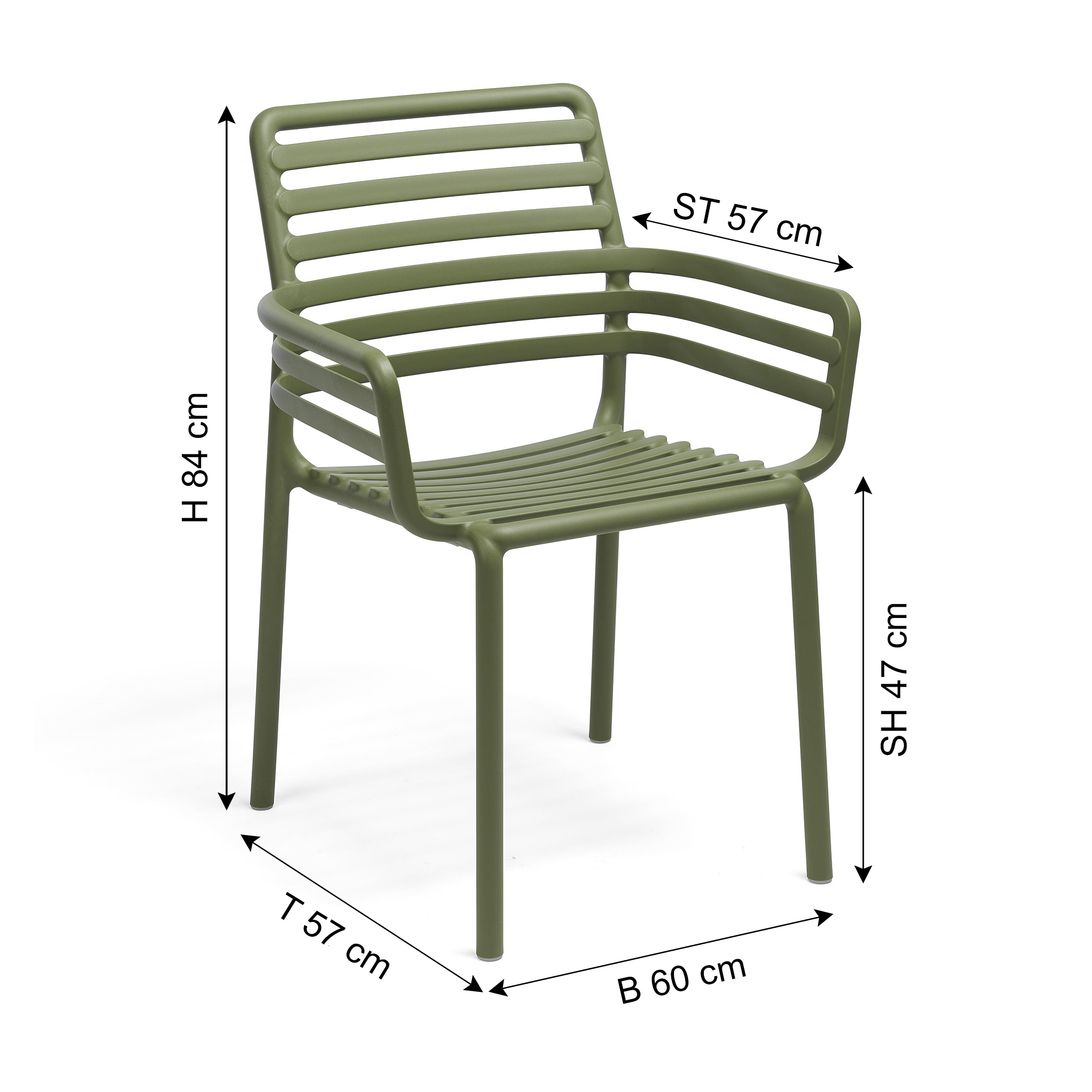 NARDI Chaise de jardin DOGA