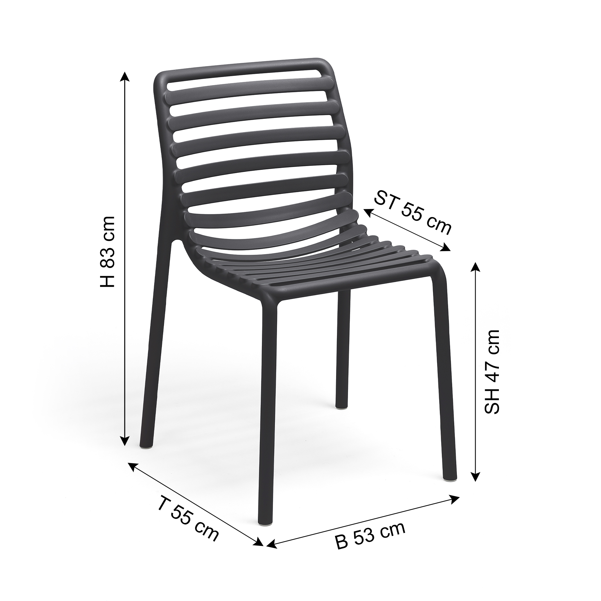 NARDI Chaise de jardin DOGA