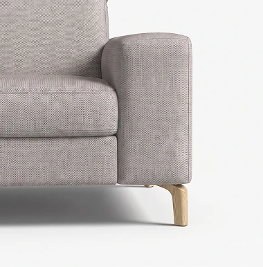 Cristallo-Sessel Fu&szlig;ausf&uuml;hrung Holz Oak
