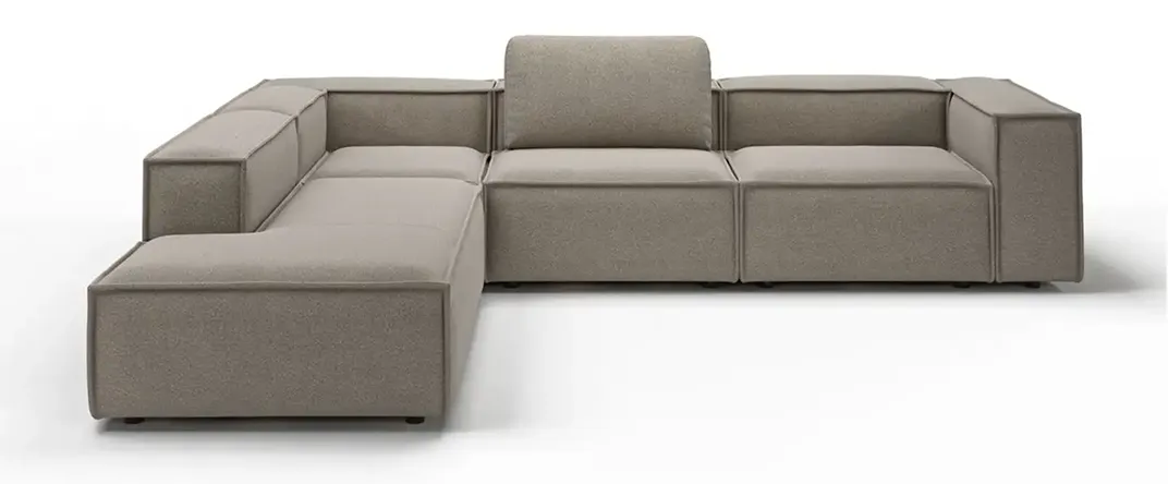 FREJA Eck-Kombination in Taupe, Freisteller