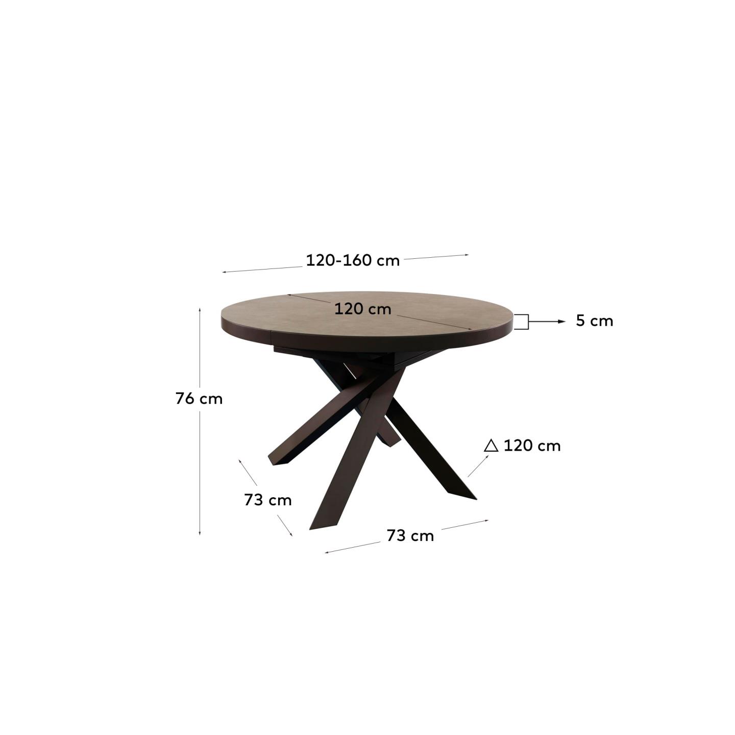 KAVE HOME Esstisch VASHTI KAVE HOME Ausziehtisch VASHTI