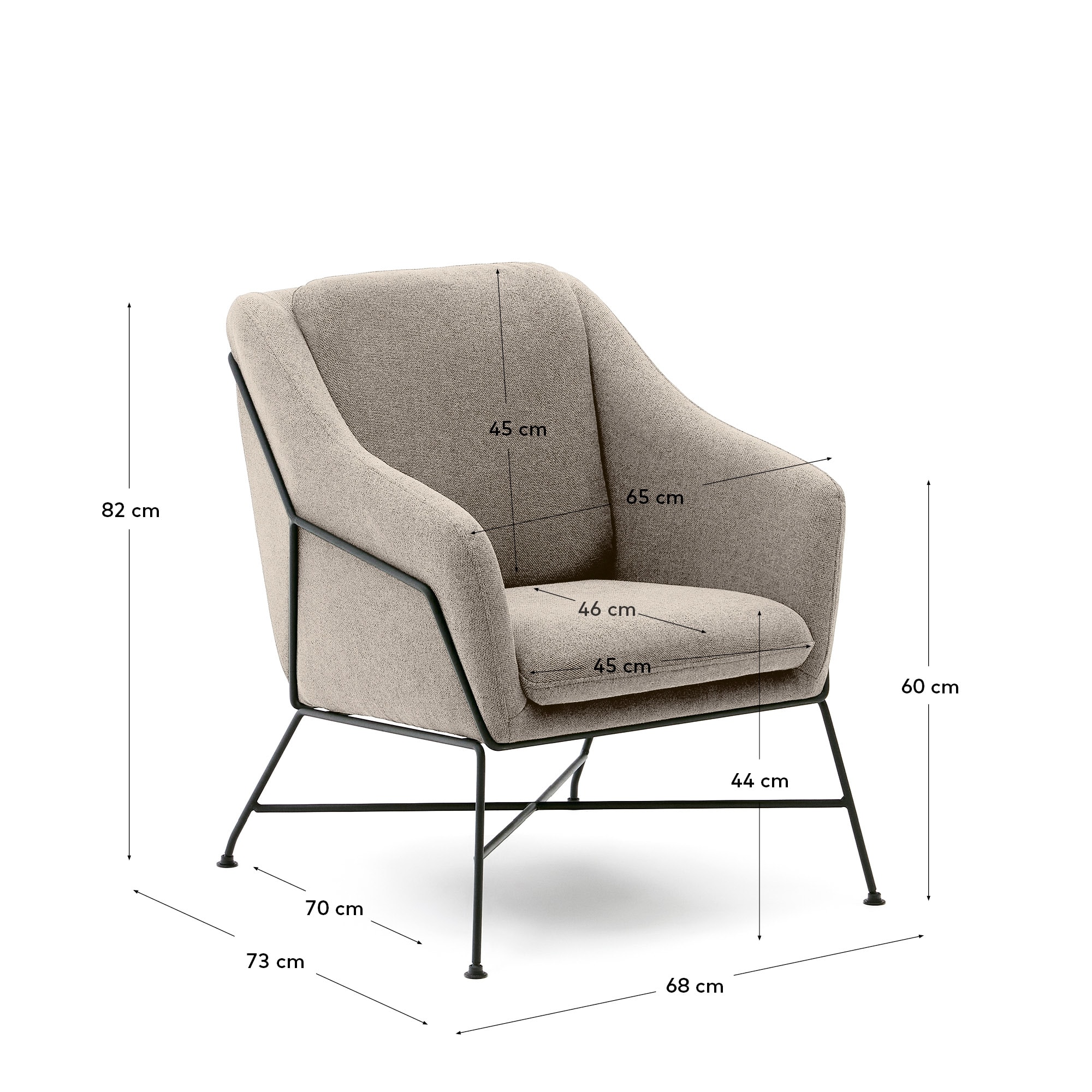 KAVE HOME Sessel BRIDA