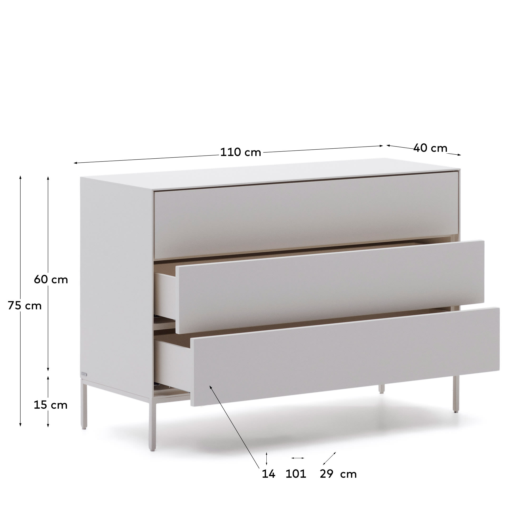KAVE HOME VEDRANA chest of drawers
