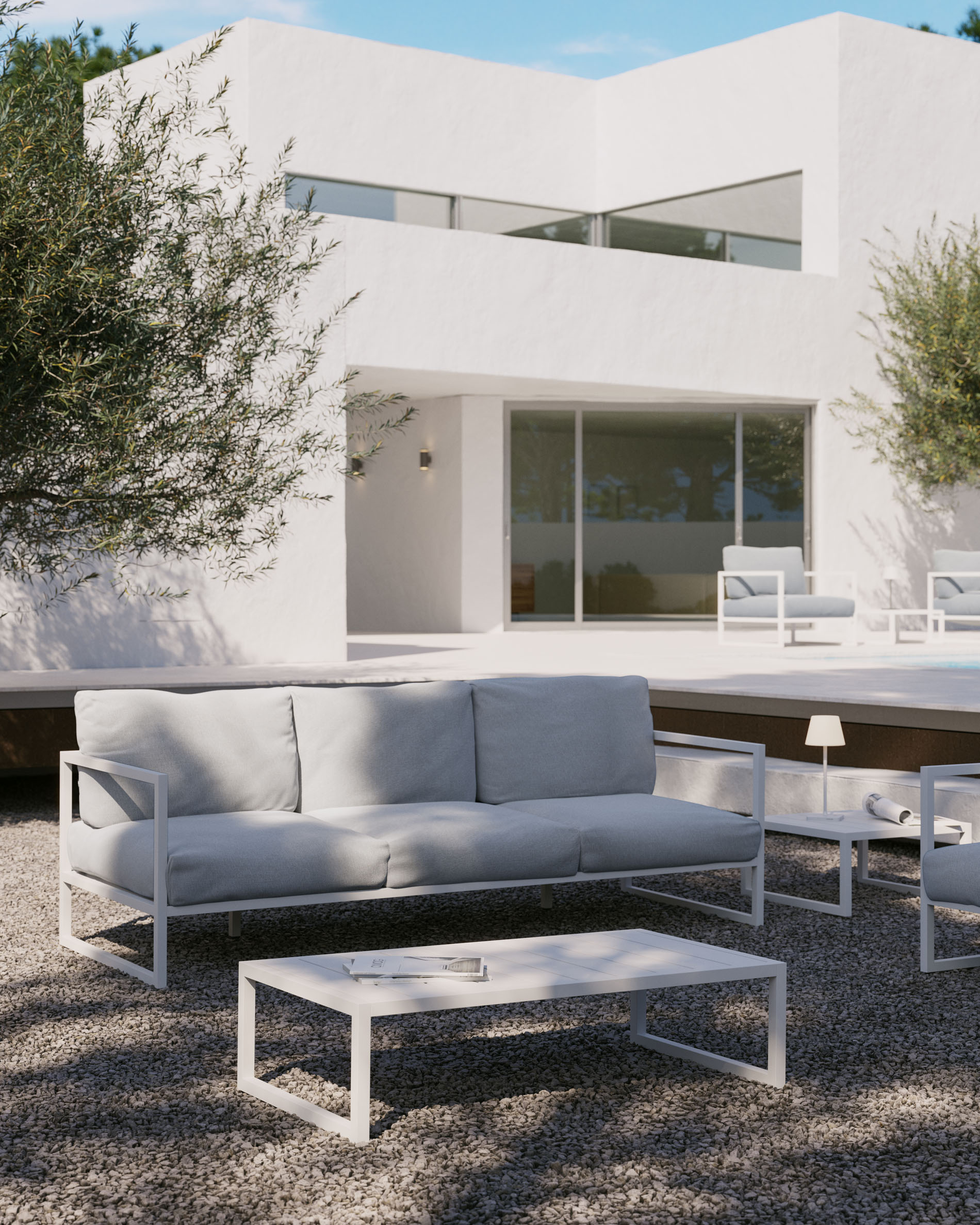 Table basse Kave Home « Outdoor » COMOVA