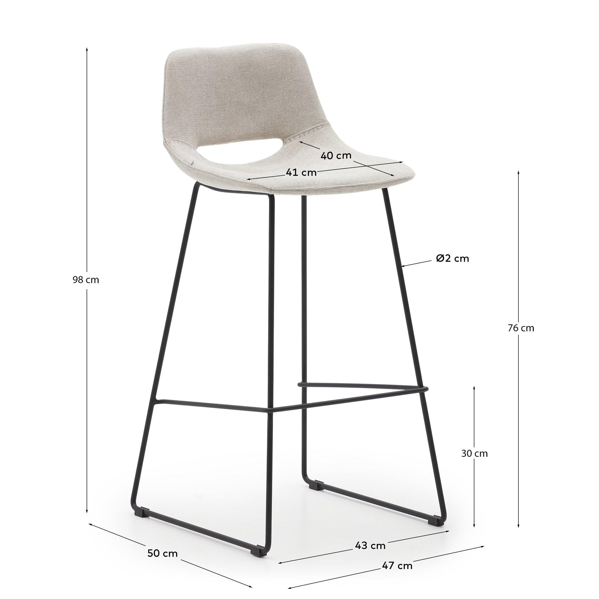 KAVE HOME Hocker ZAHARA