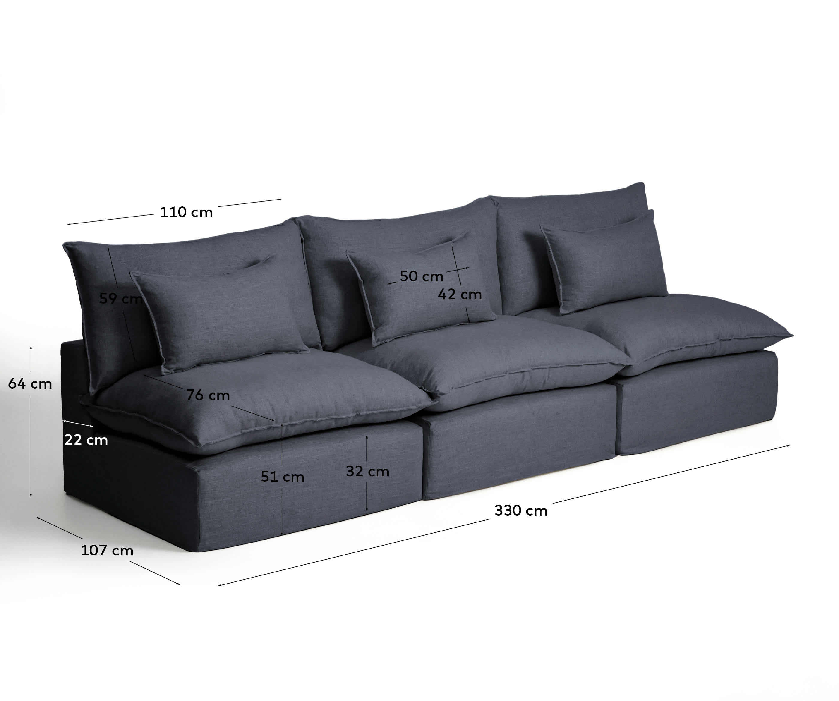 KAVE HOME Sofa ANARELA