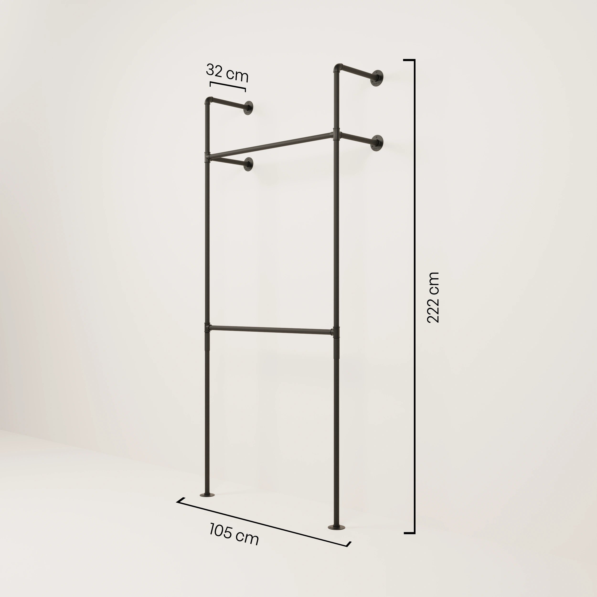 PAMO DESIGN Kleiderstangensystem KIM DOUBLE 1