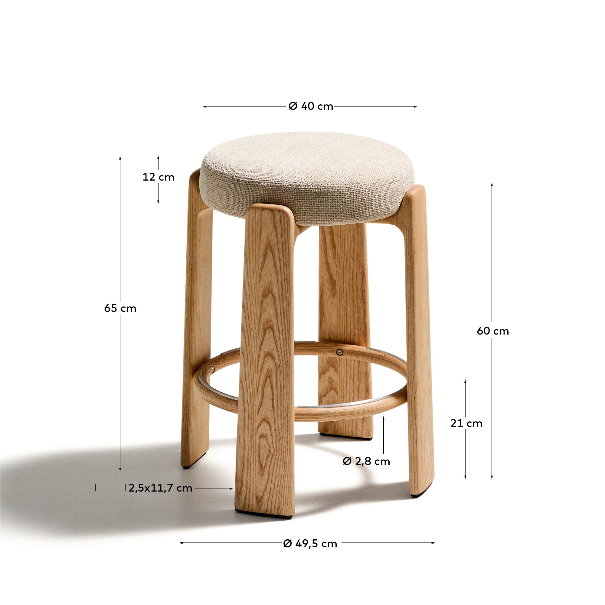 Tabouret GRANITE de Kave Home