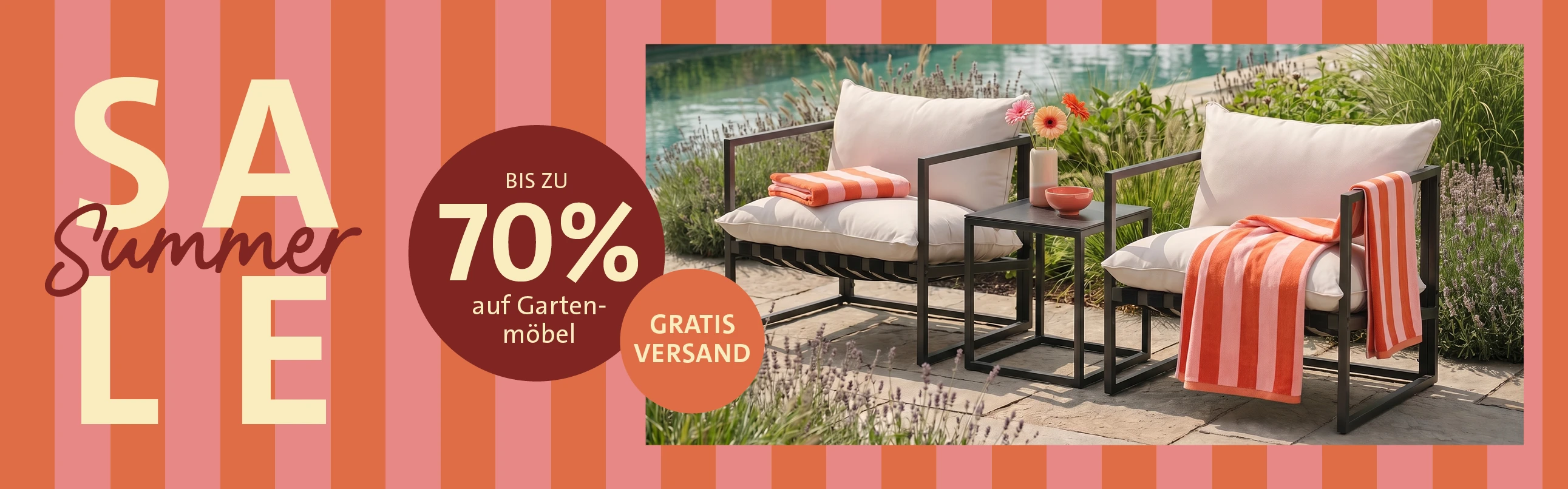 Summer Sale – Bis zu 70 % auf Gartenmöbel
