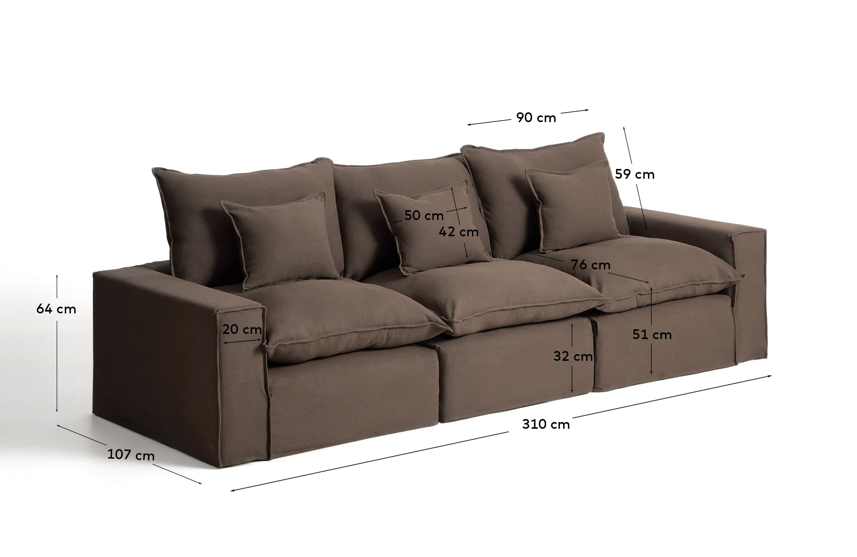 KAVE HOME Sofa ANARELA