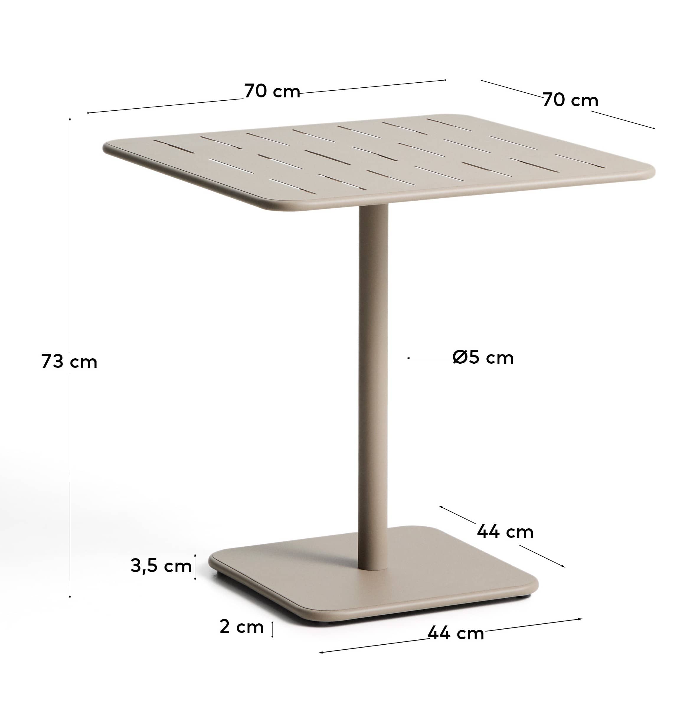 Kave Home Table de jardin BRAI