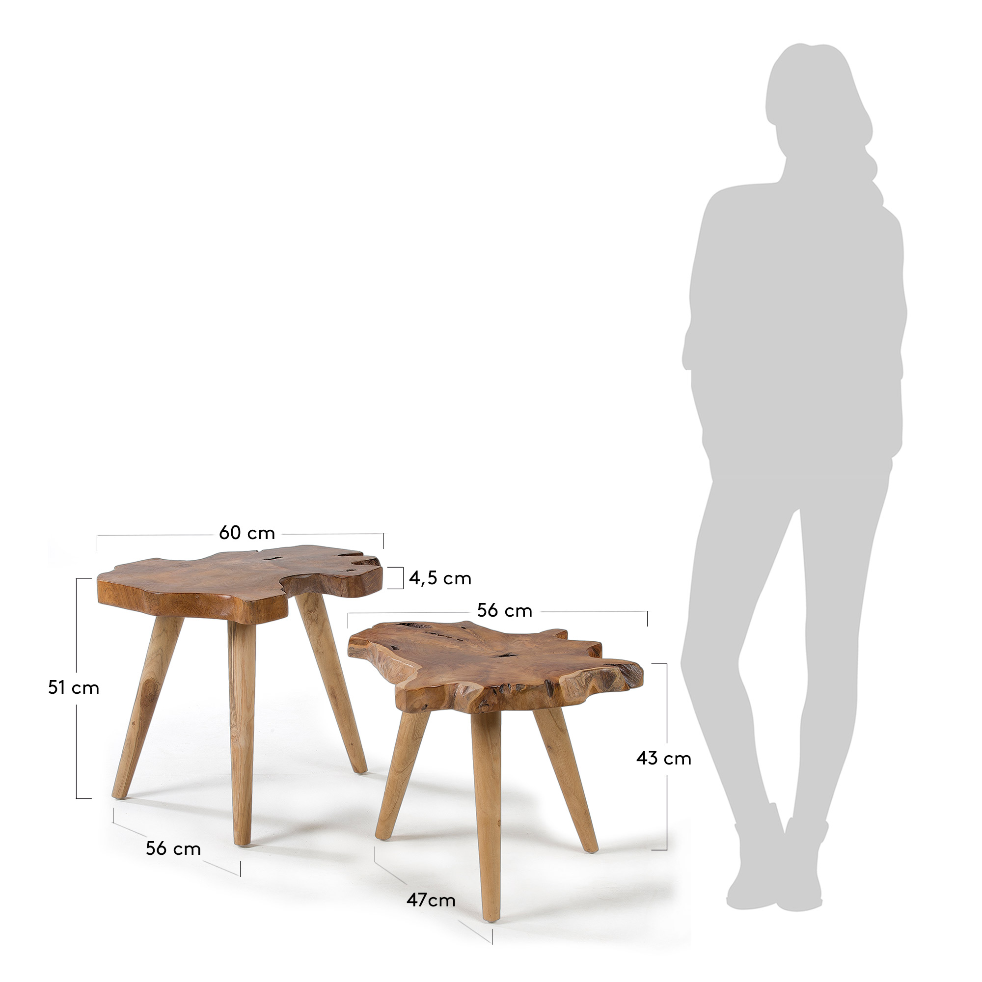 KAVE HOME Beistelltisch-Set HATTIE KAVE HOME Beistelltisch-Set HATTIE