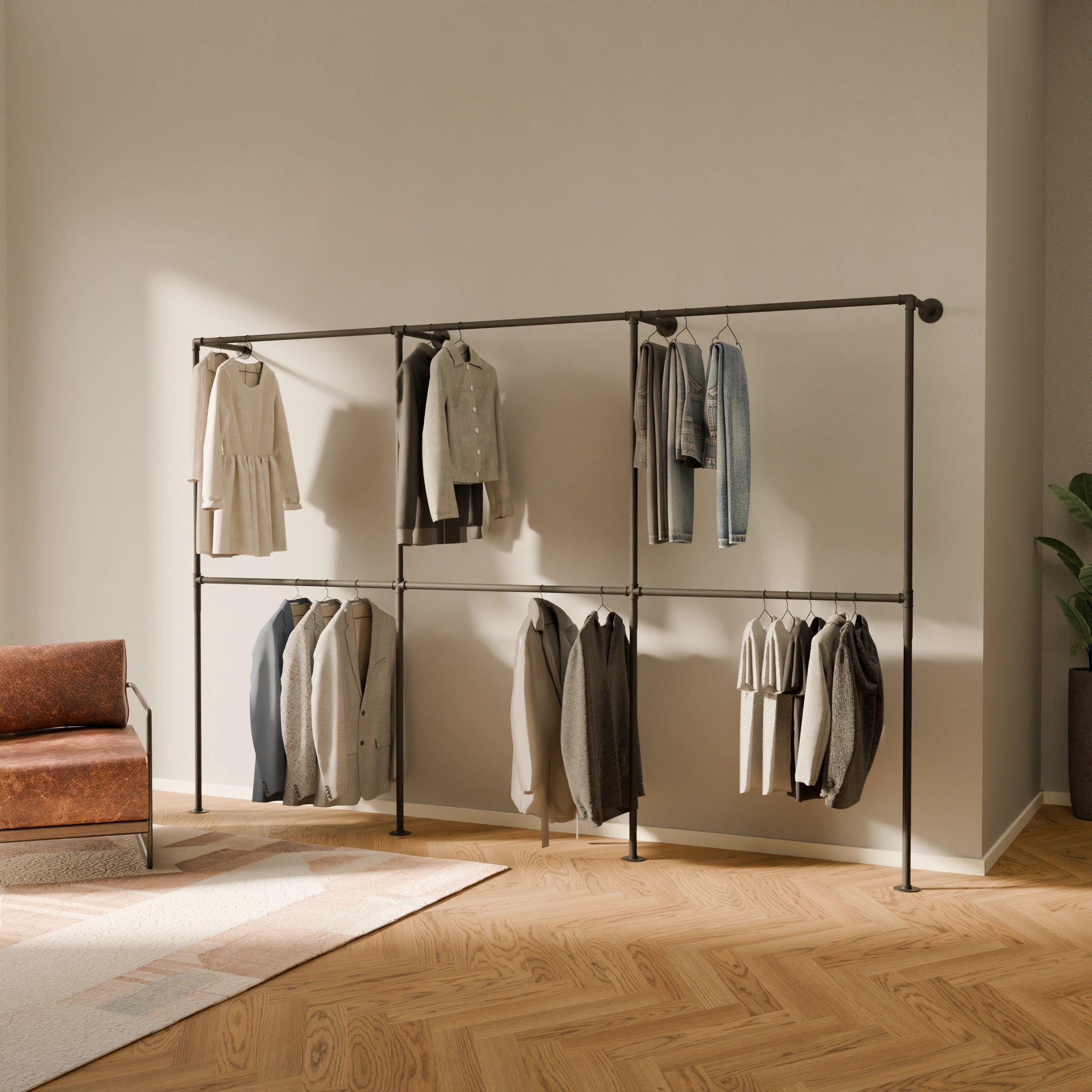 PAMO TIM DOUBLE 3 clothes rail system