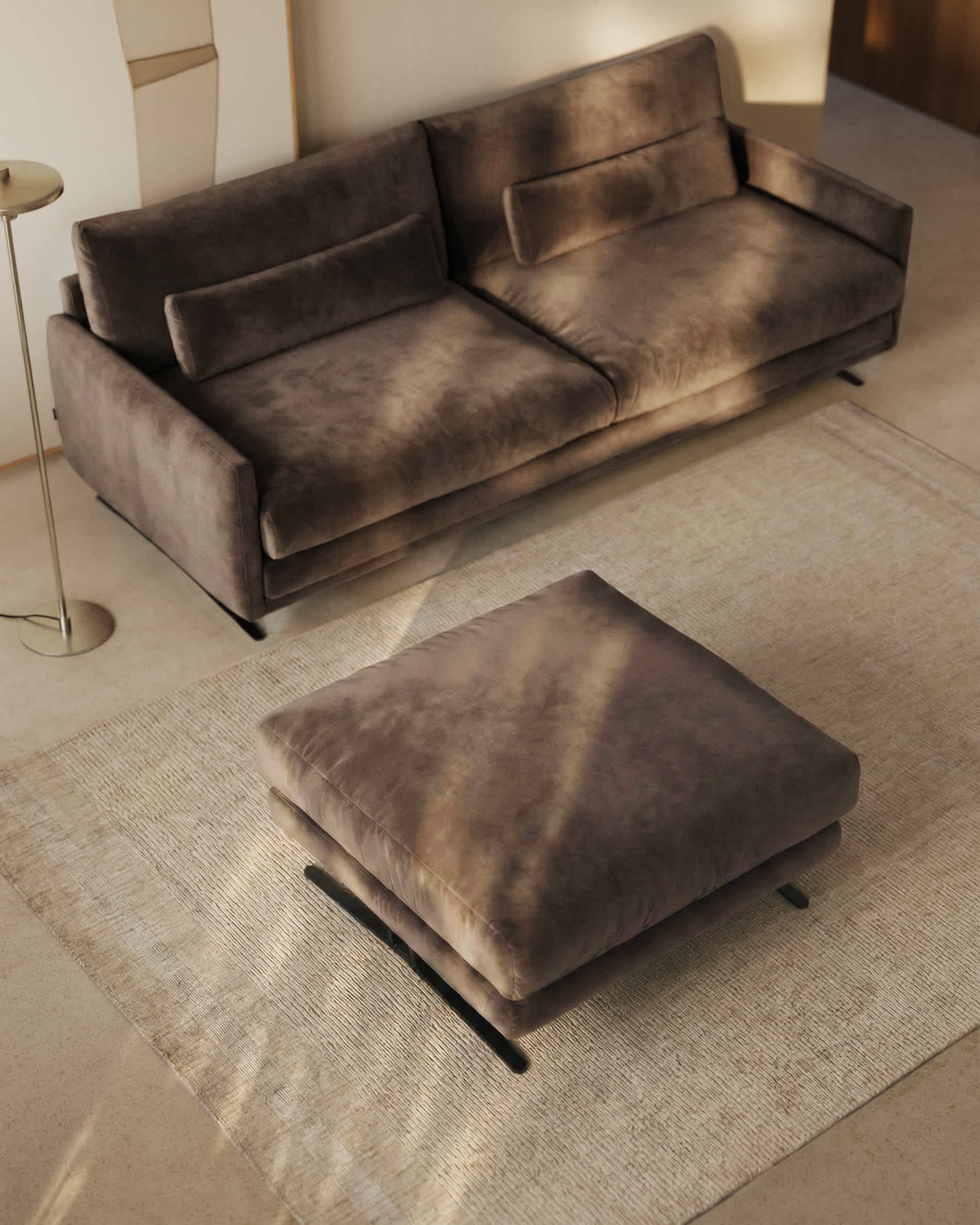 KAVE HOME Fußhocker VELIRO
