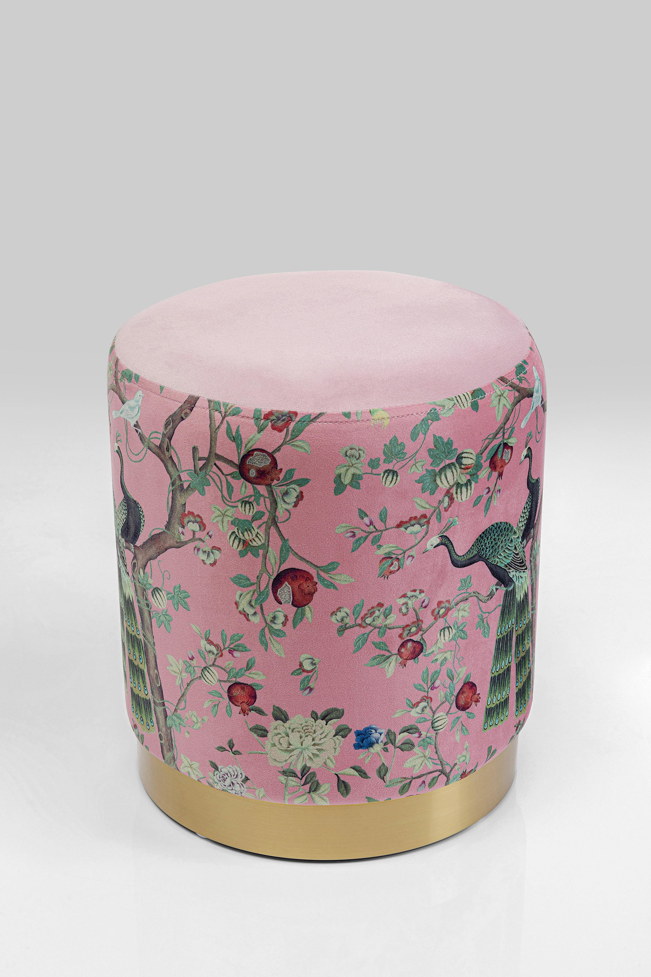 KARE Hocker CHERRY PEACOCK KARE Hocker CHERRY PEACOCK