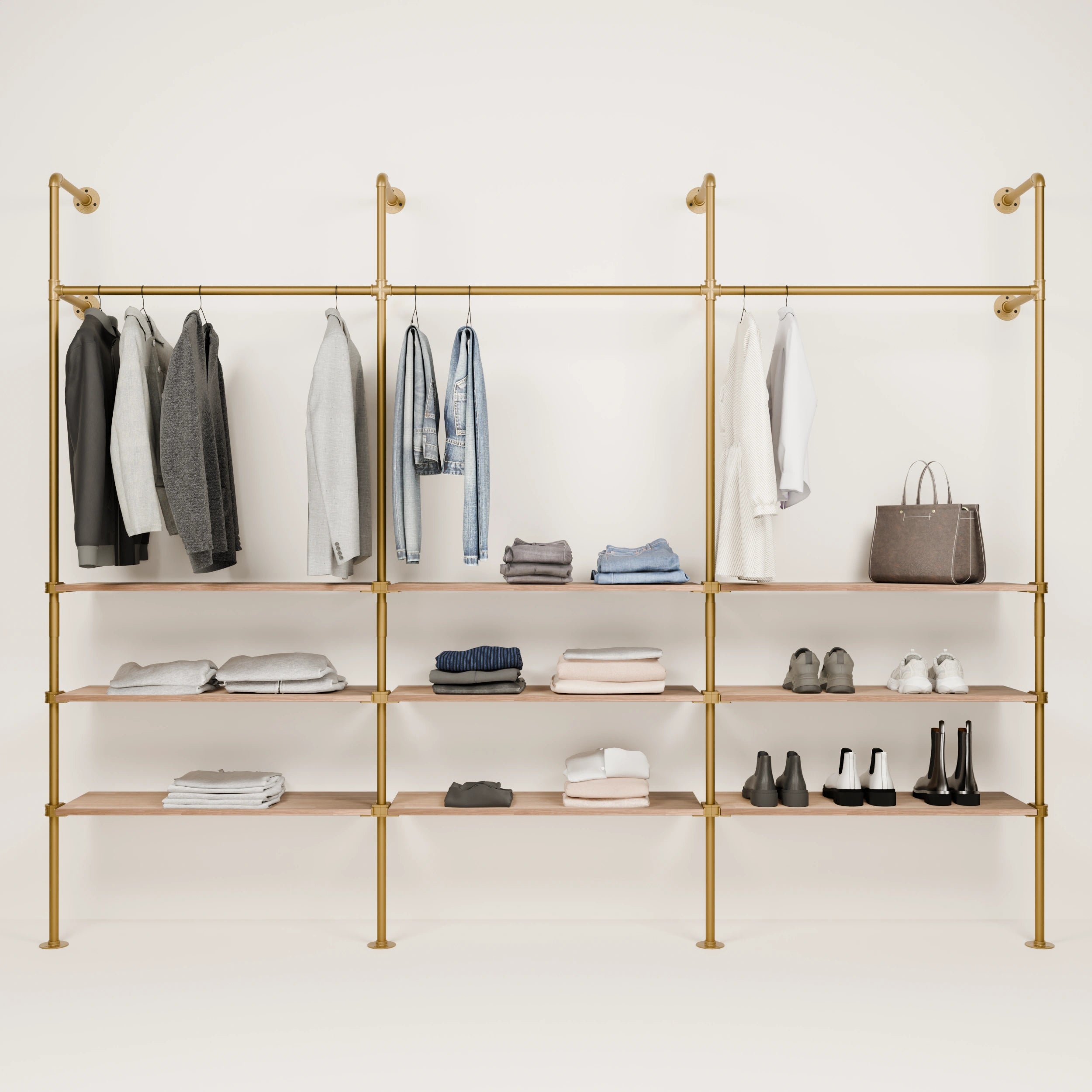 PAMO Kleiderstangensystem KIM 3 OAK