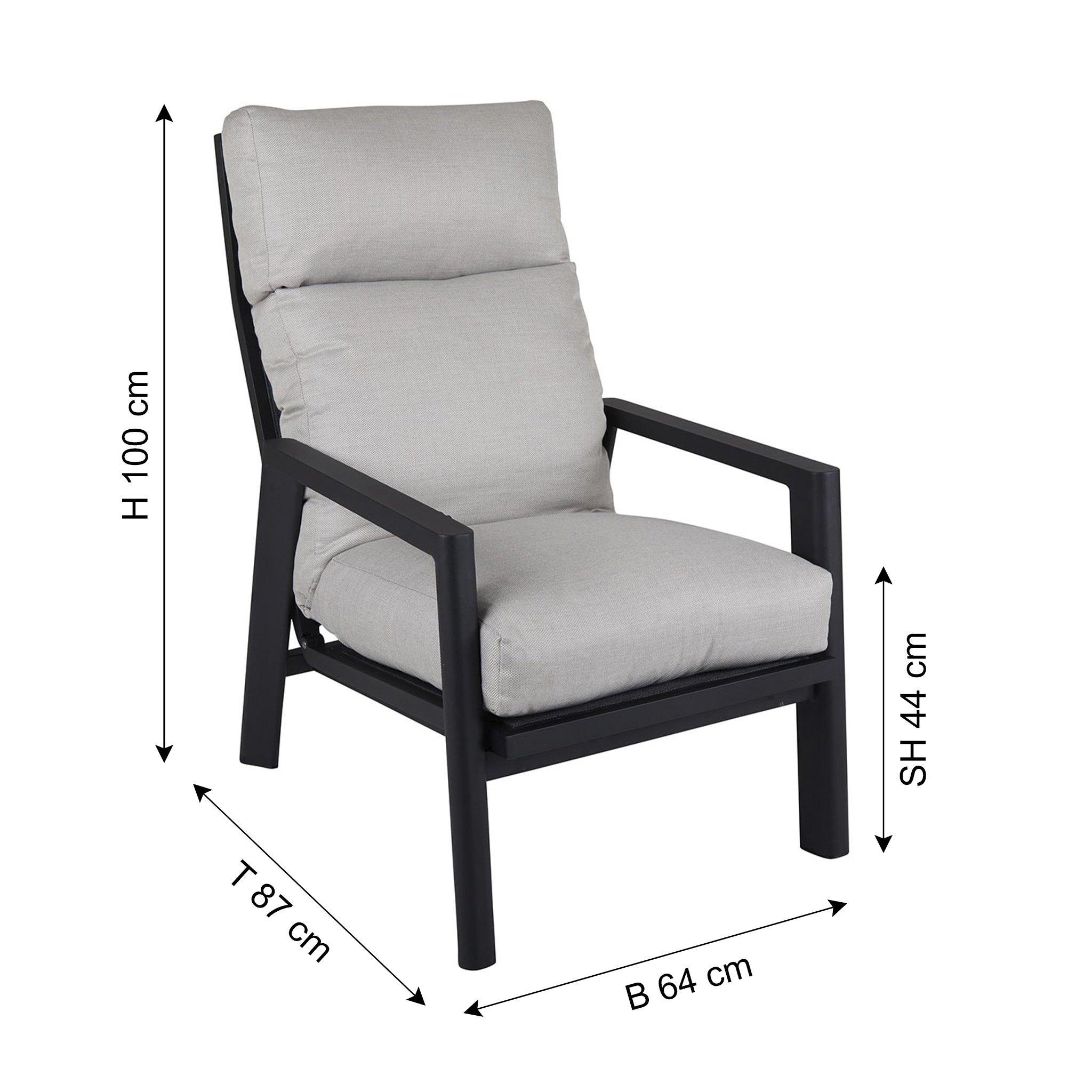 Brafab garden armchair SLIDE