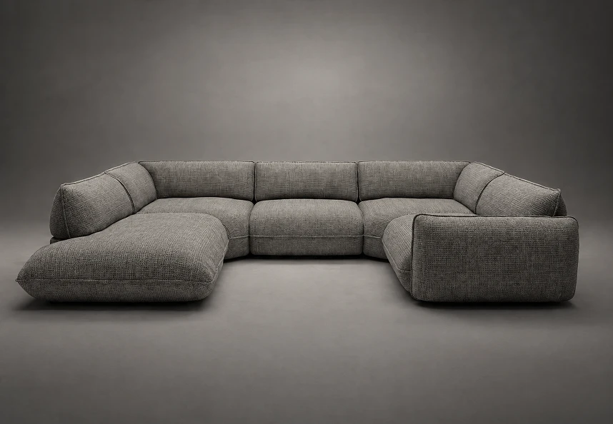 designwerk Sofa Fluffy – Ansicht im Studio