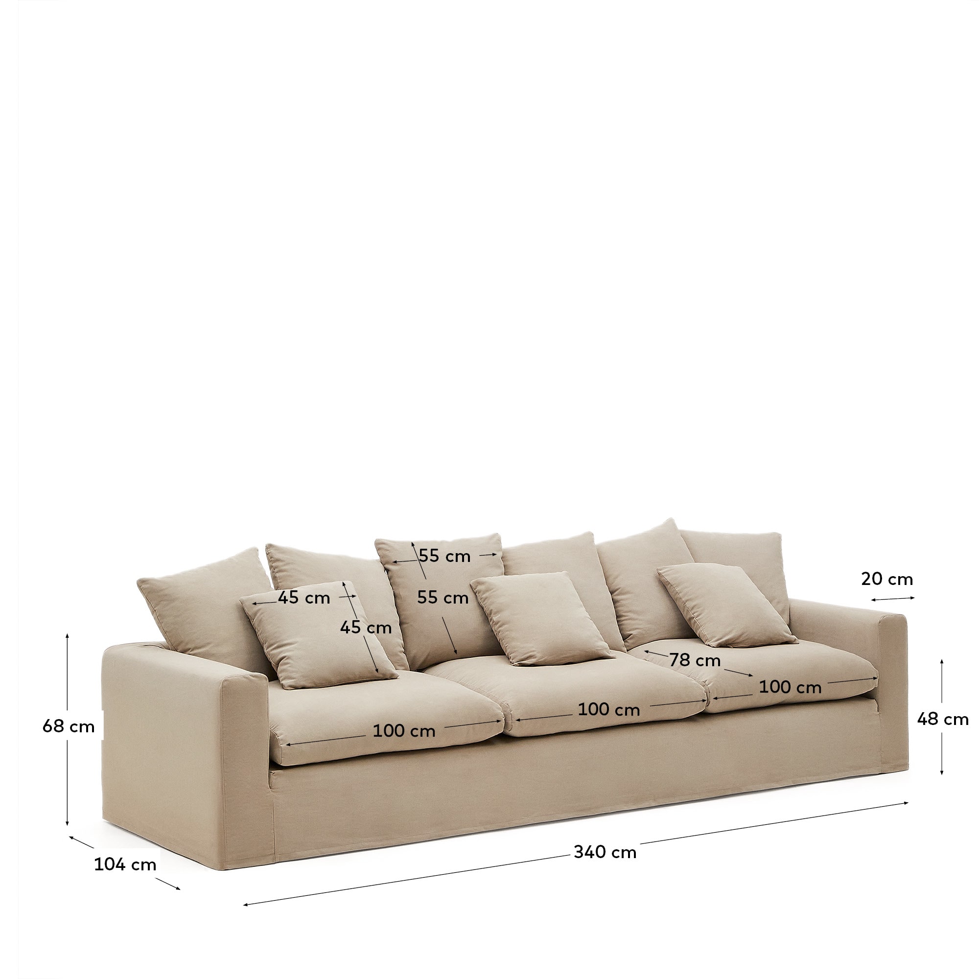 KAVE HOME Sofa NORA