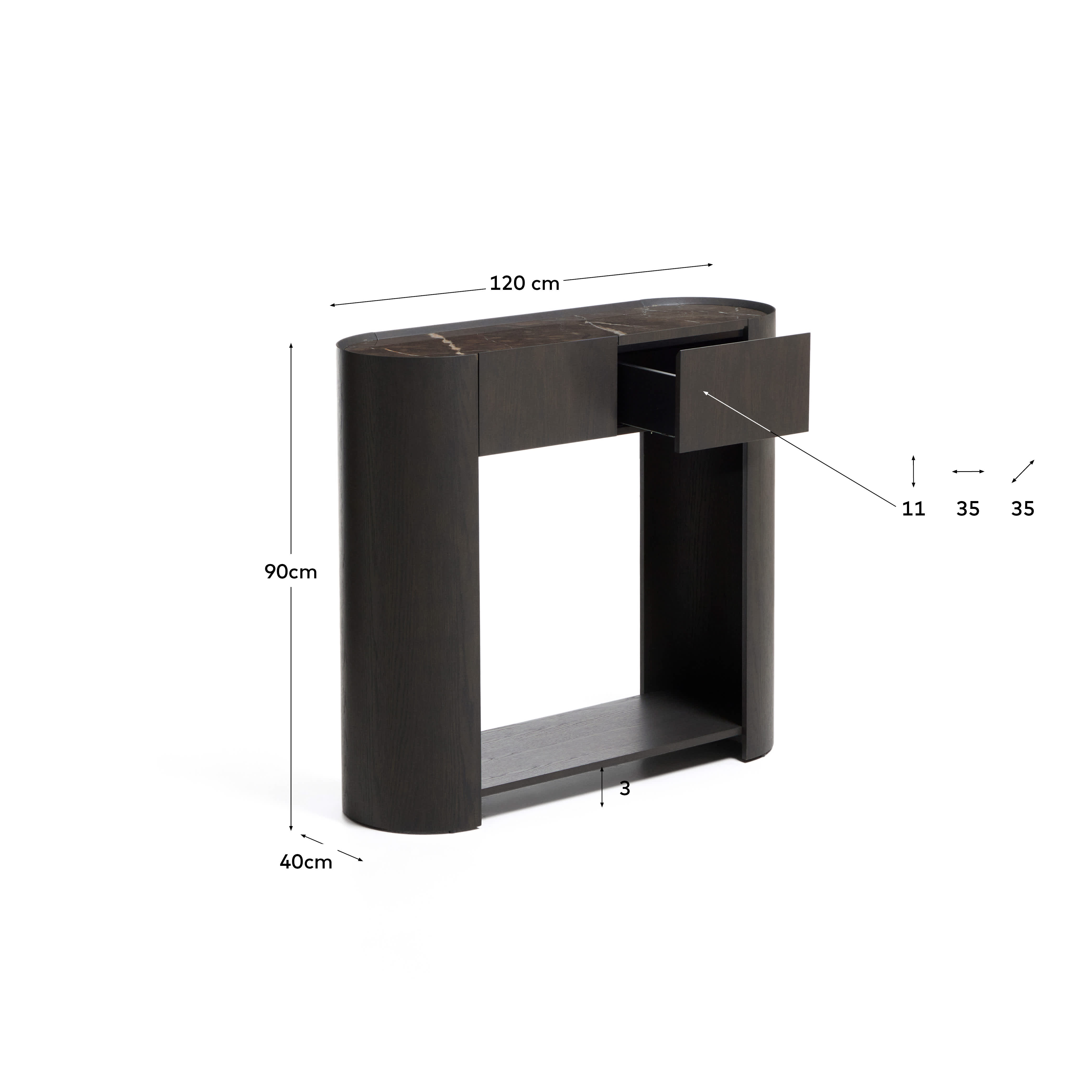 Kave Home NEMORE console table