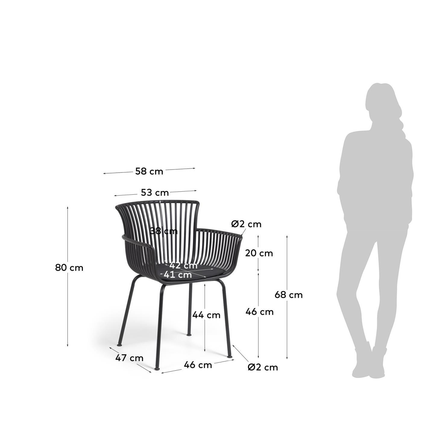 KAVE HOME Chaise de jardin SURPIKA