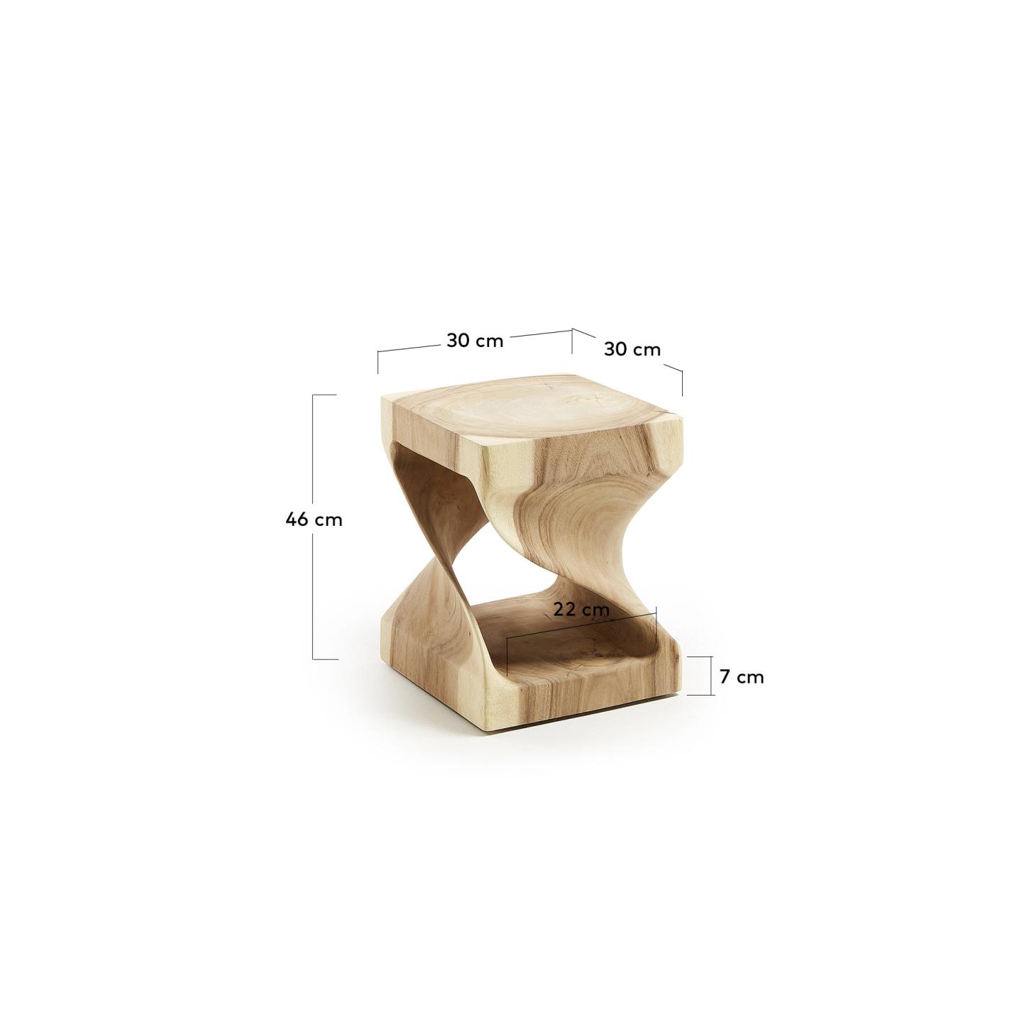Kave Home Table d'appoint HAKON
